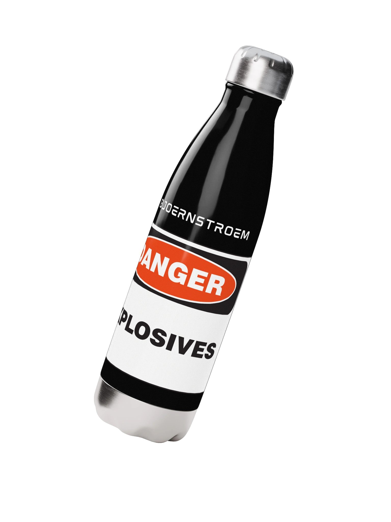 Explosive Stainless Steel Water Bottle Black product image (2)