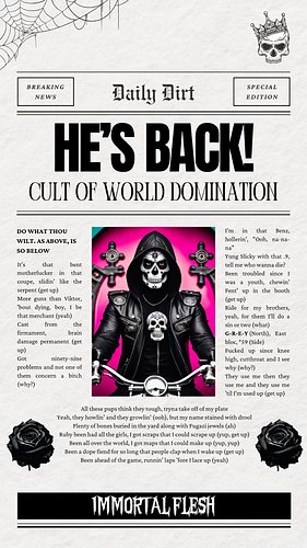 👀⚰️🩸Back from the Dead. Enter at your own risk.