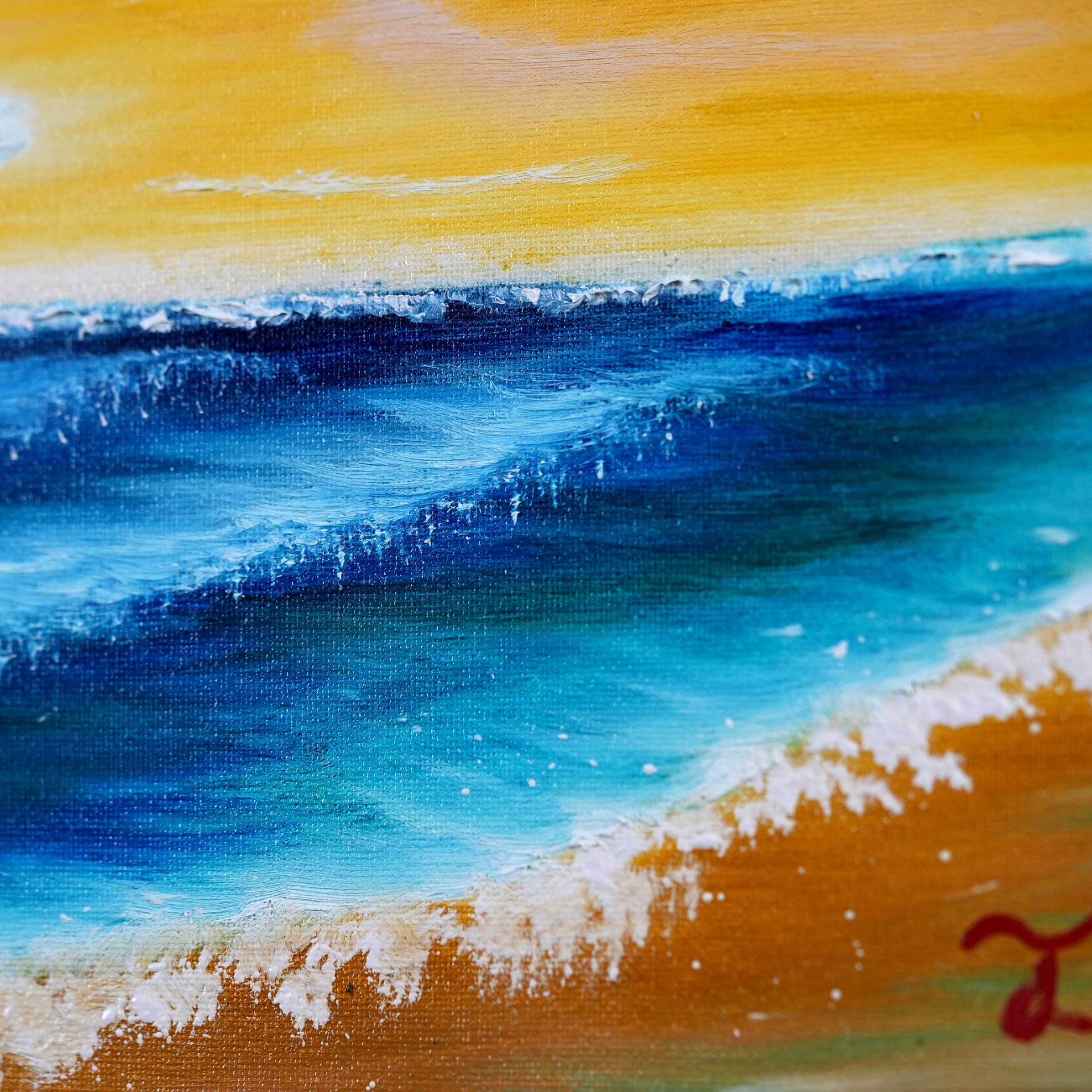 The Secret Beach (Original) 10x20 Canvas product image (3)