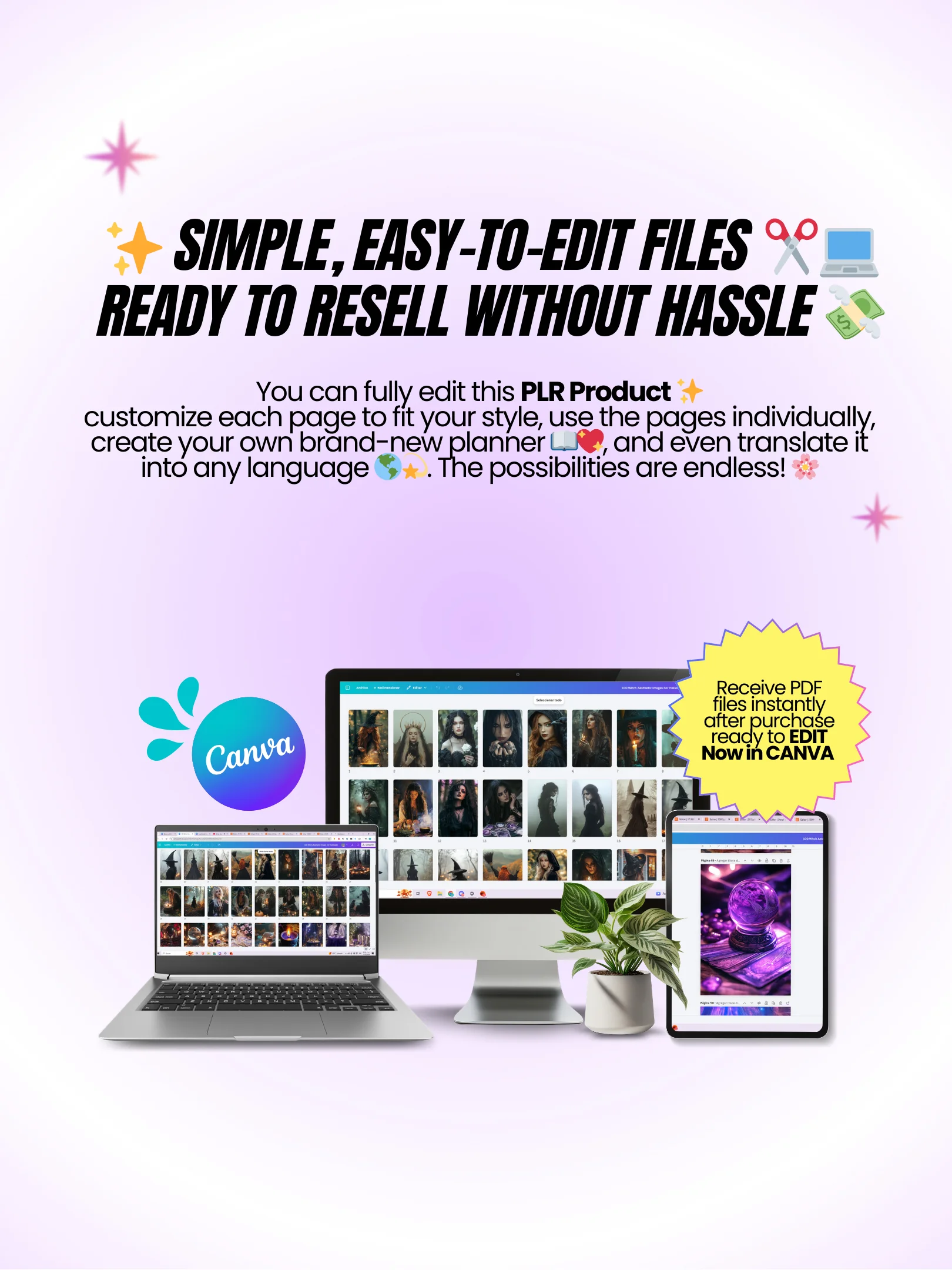 WITCHY | 100 Aesthetic Stock Images (MRR Included) product image (4)