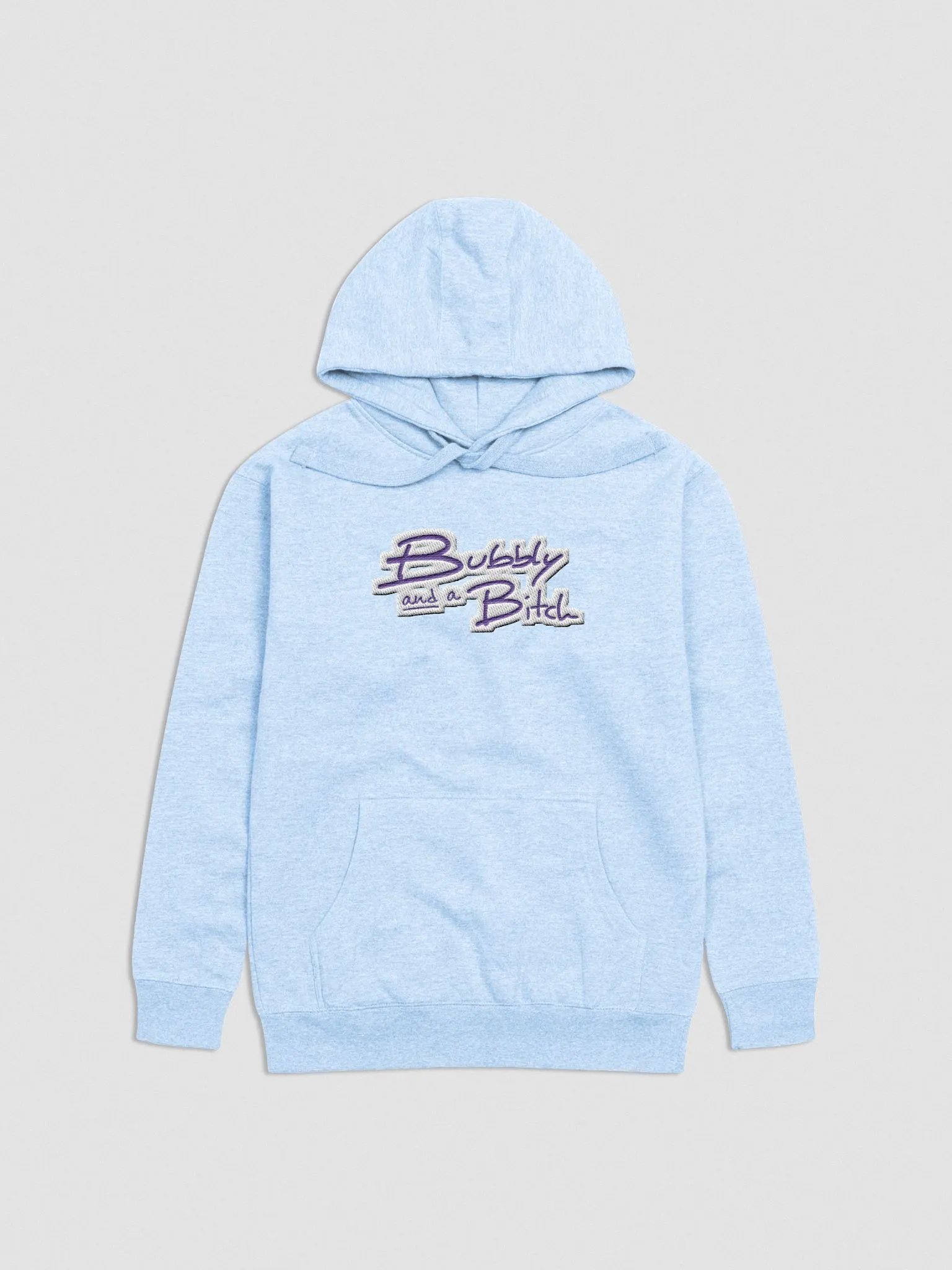 Bubbly and a B*tch (purple bubble design) embroidered heavyweight hoodie product image (30)