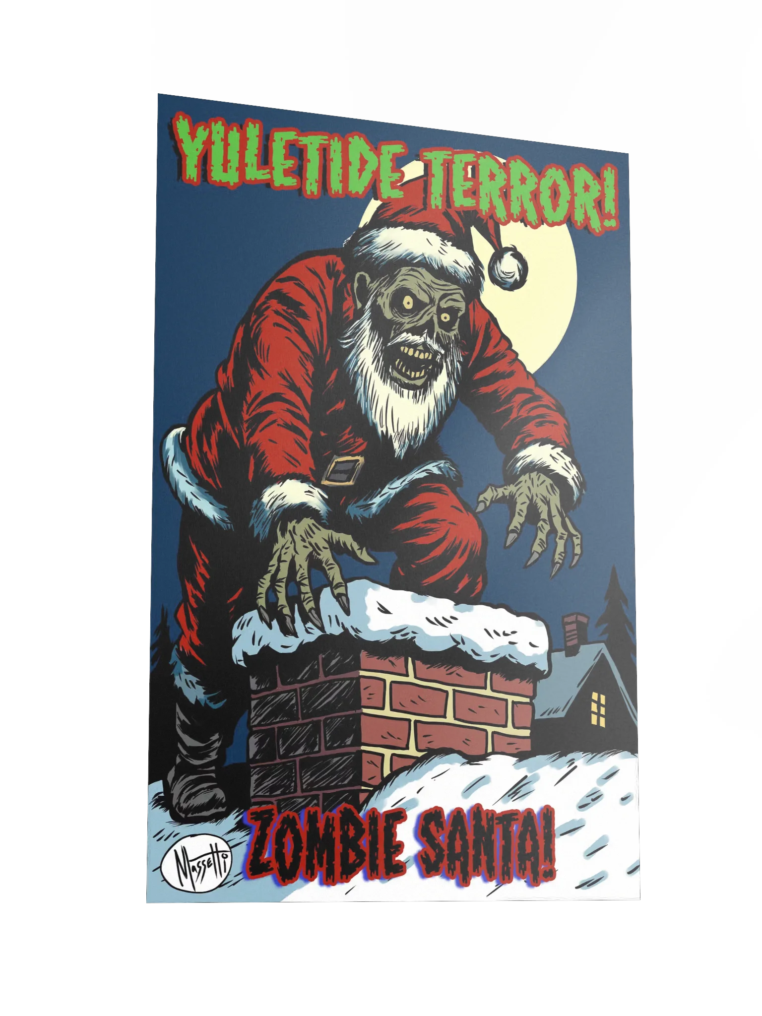 ZOMBIE SANTA Art Print product image (2)