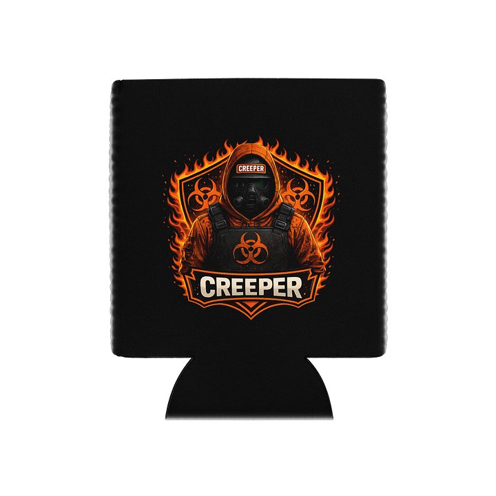 🔥 Creeper Biohazard Can Cooler | Official Stream Community Koozie product image (1)