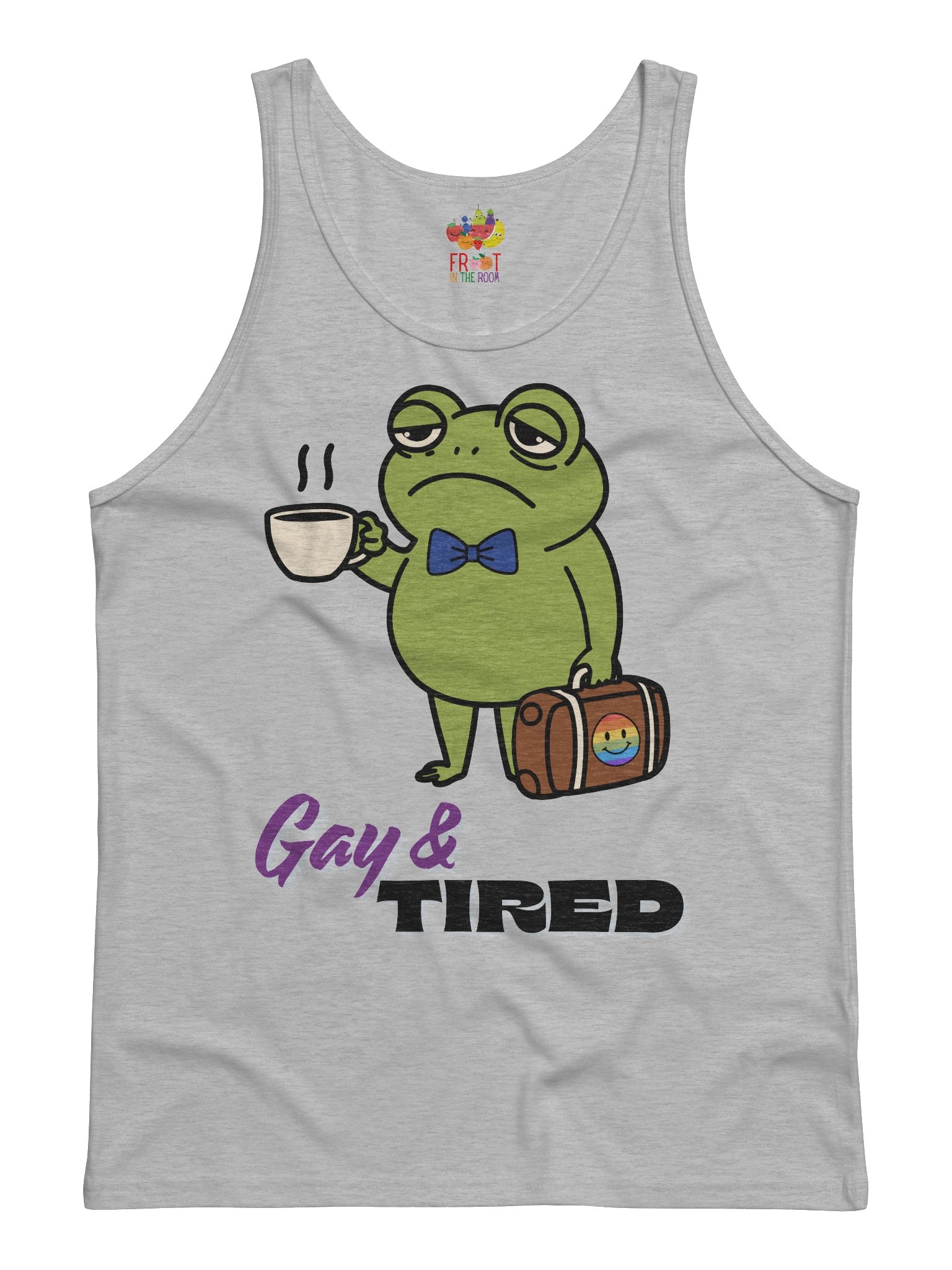 Gay & Tired Frog Tank Top product image (2)