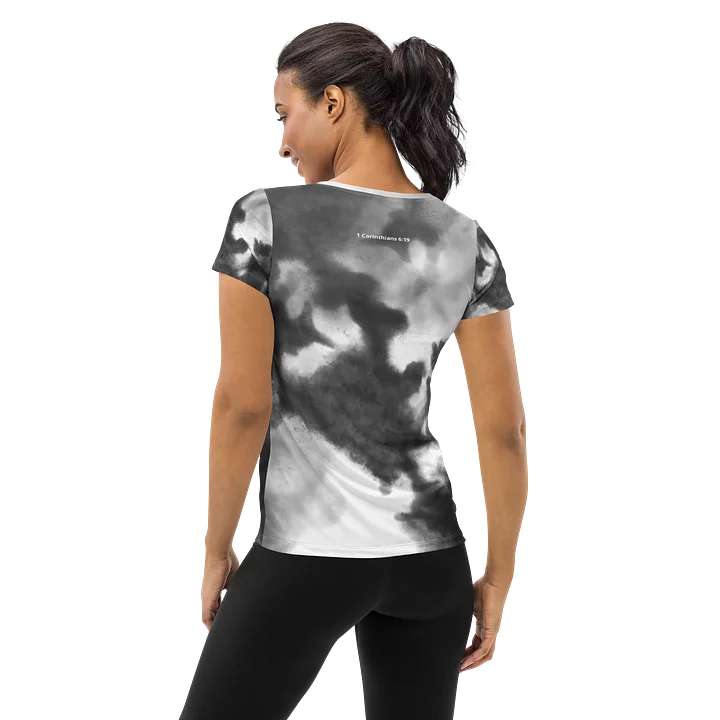 His House Womens Performance T-Shirt - B&W Tie Dye product image (2)