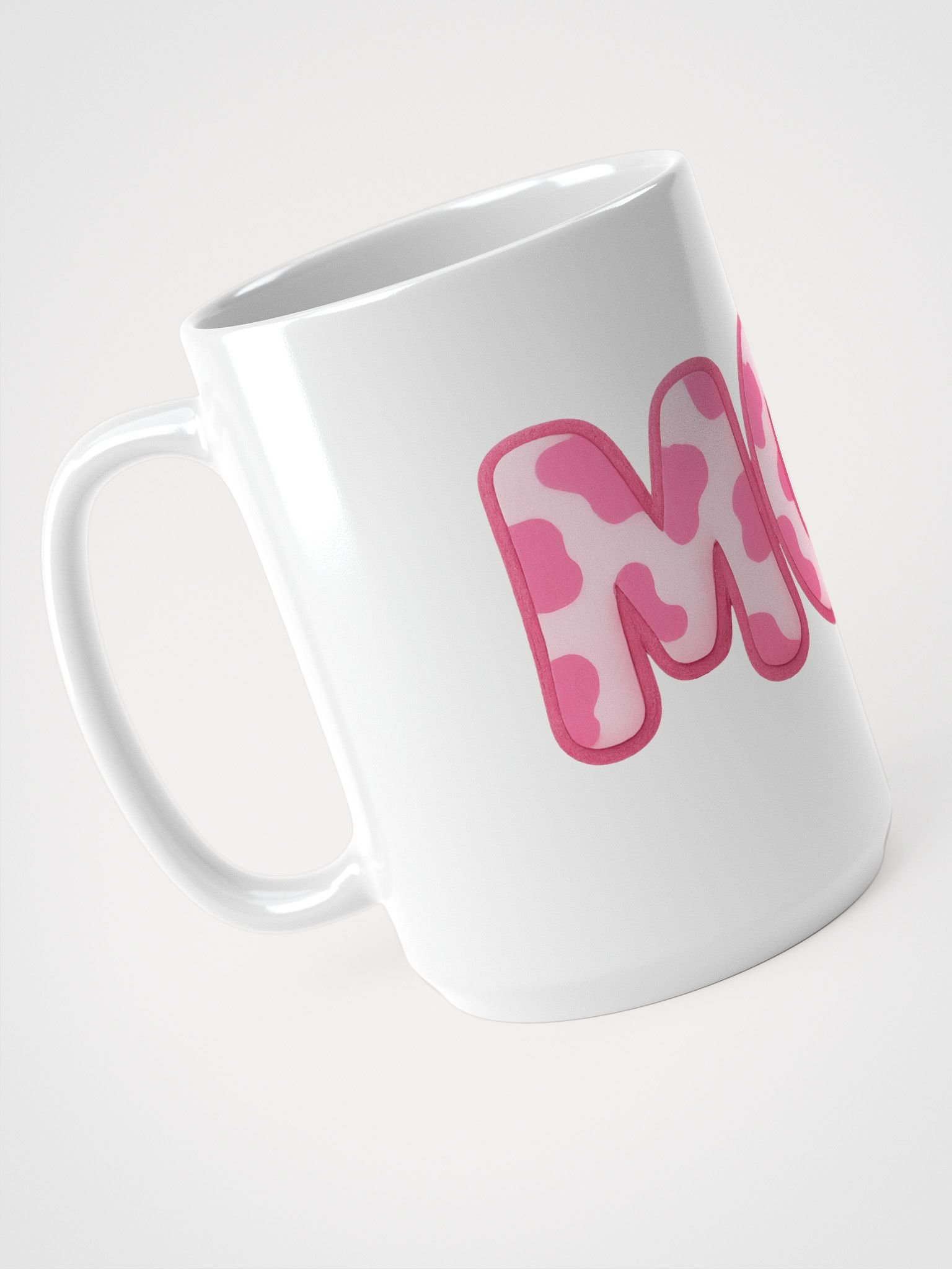 Moo Print White Glossy Mug product image (4)
