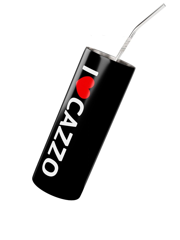 I ♥️ CAZZO steel tumbler product image (2)