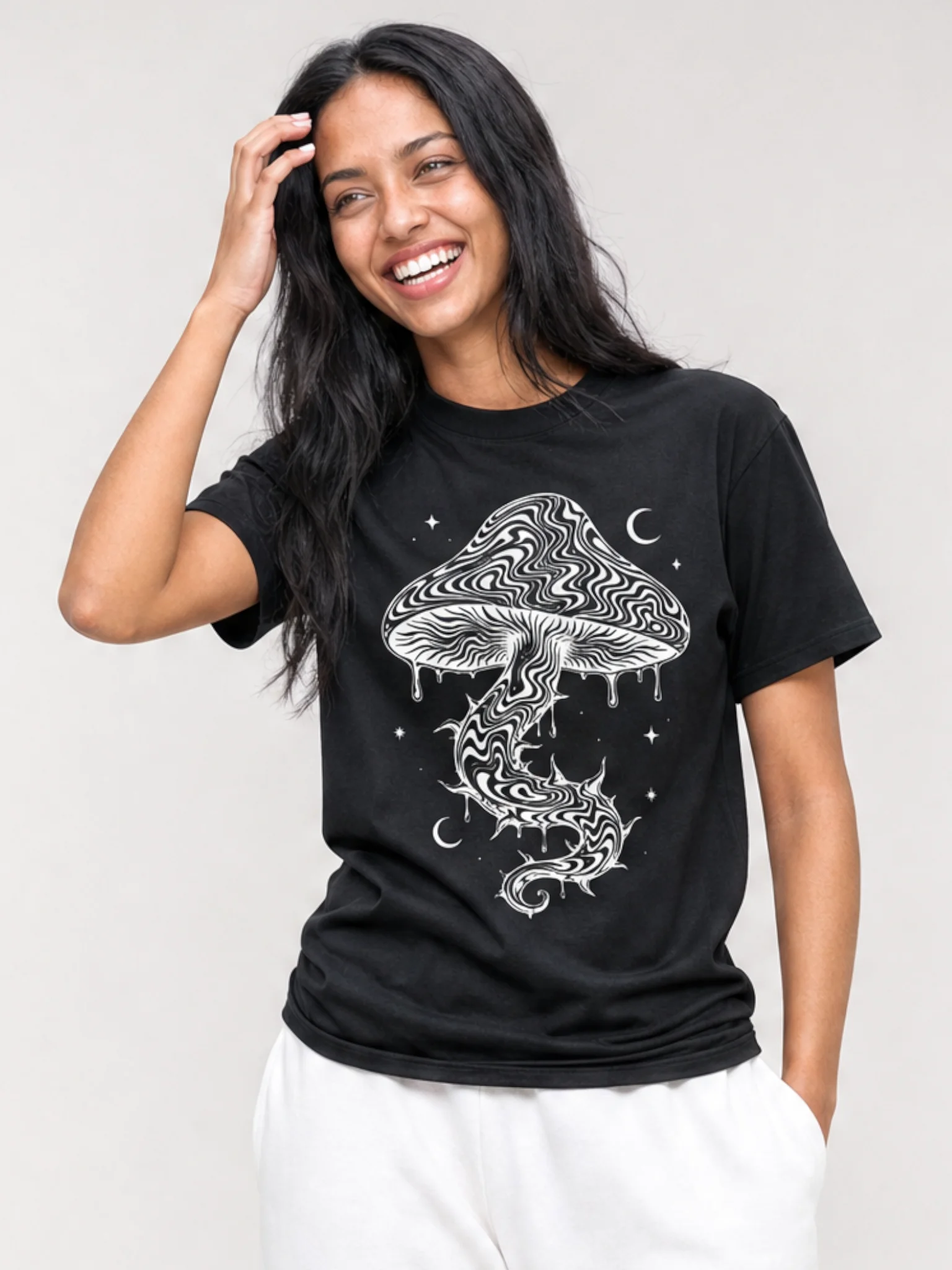 Psychedelic Mushroom Graphic T-Shirt product image (2)