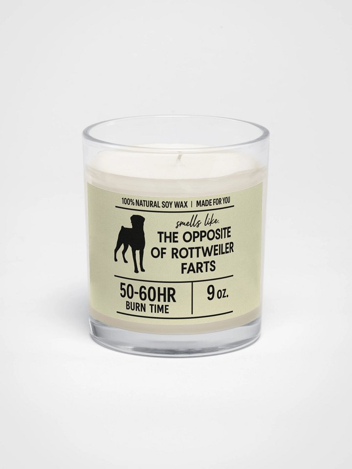 Rottweiler Farts Scented Soy Wax Candle product image (1)