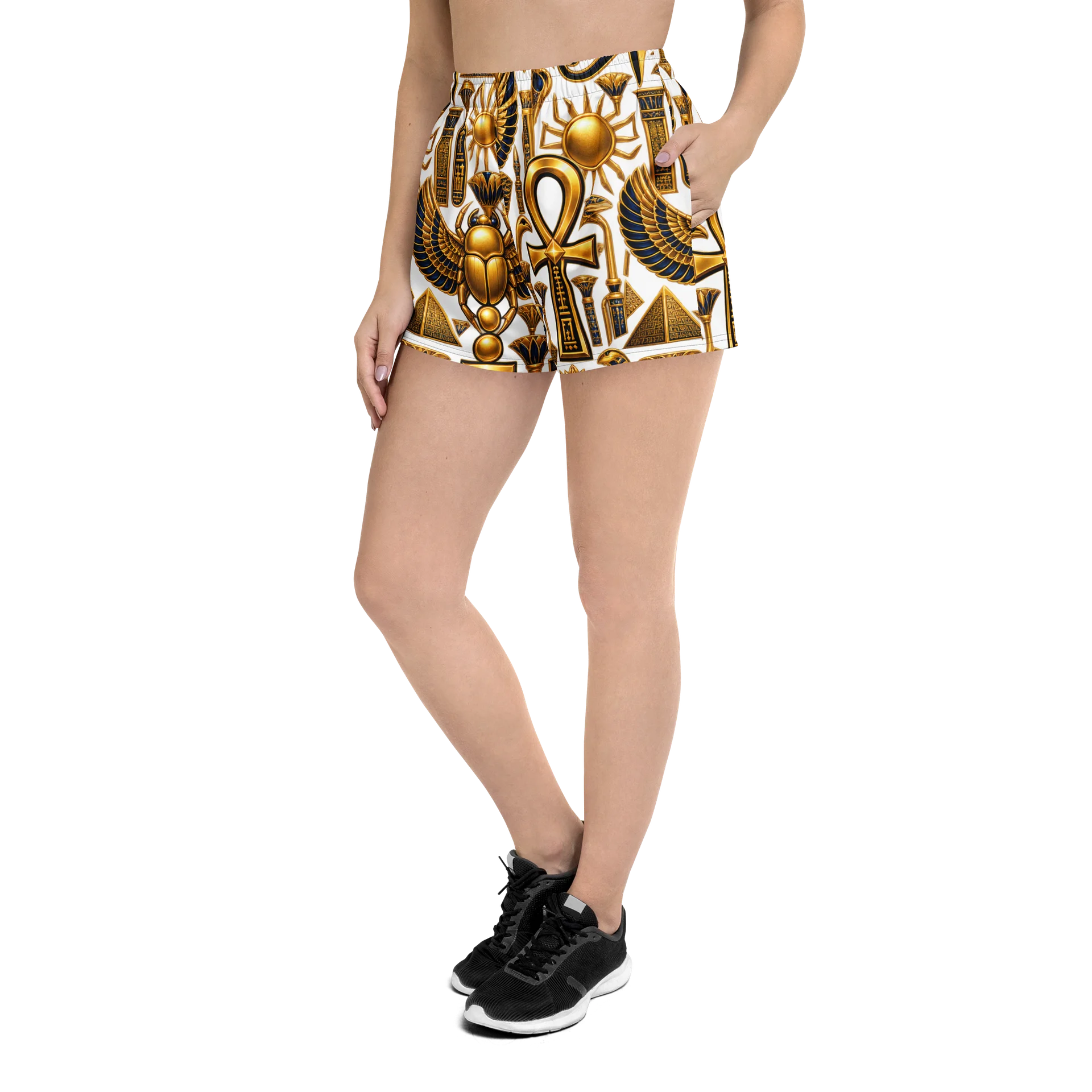 Tama-Re Village All-Over Print Unisex Athletic Shorts product image (2)