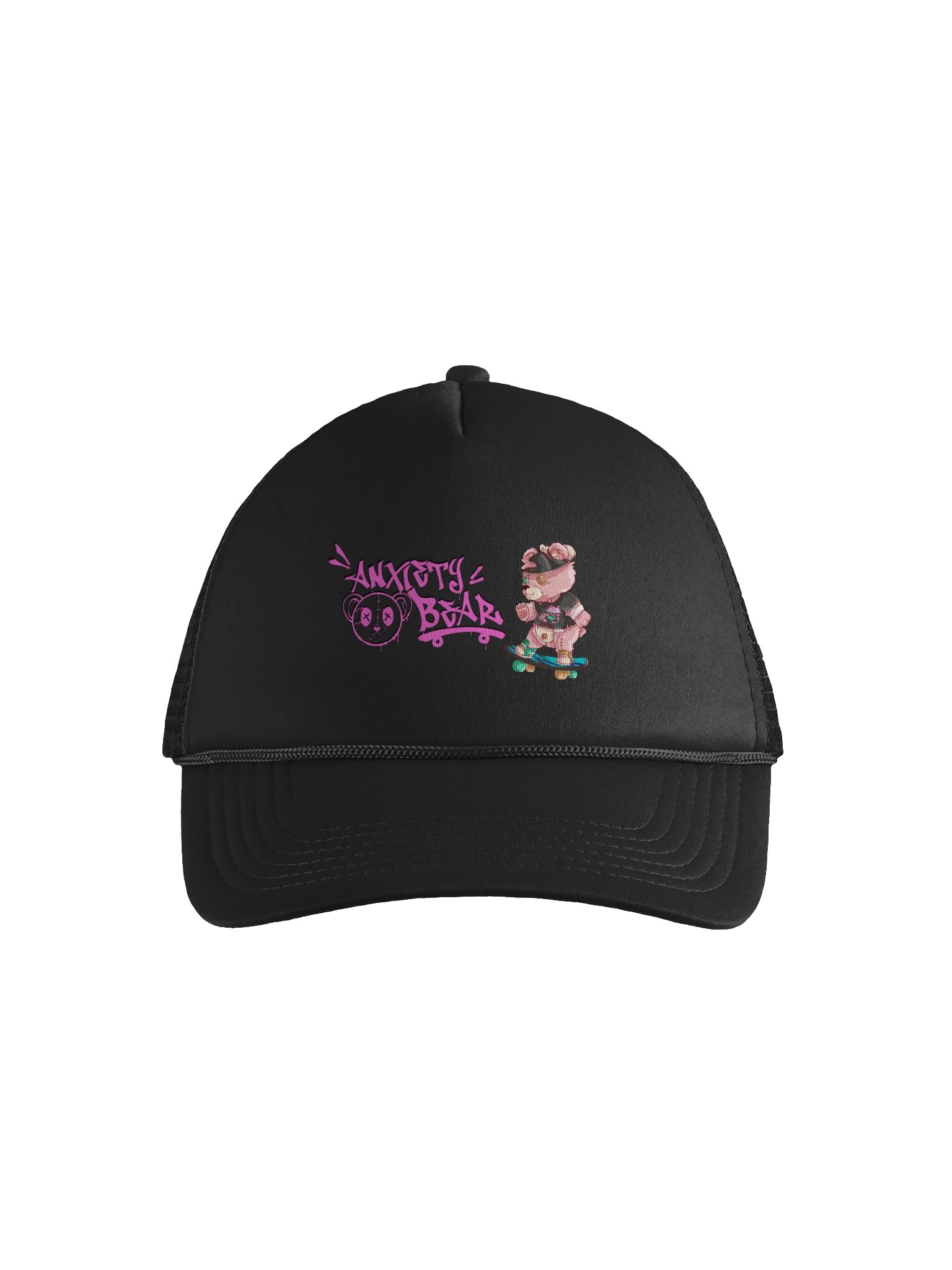 Anxiety Bear Streetwear Trucker Hat product image (2)