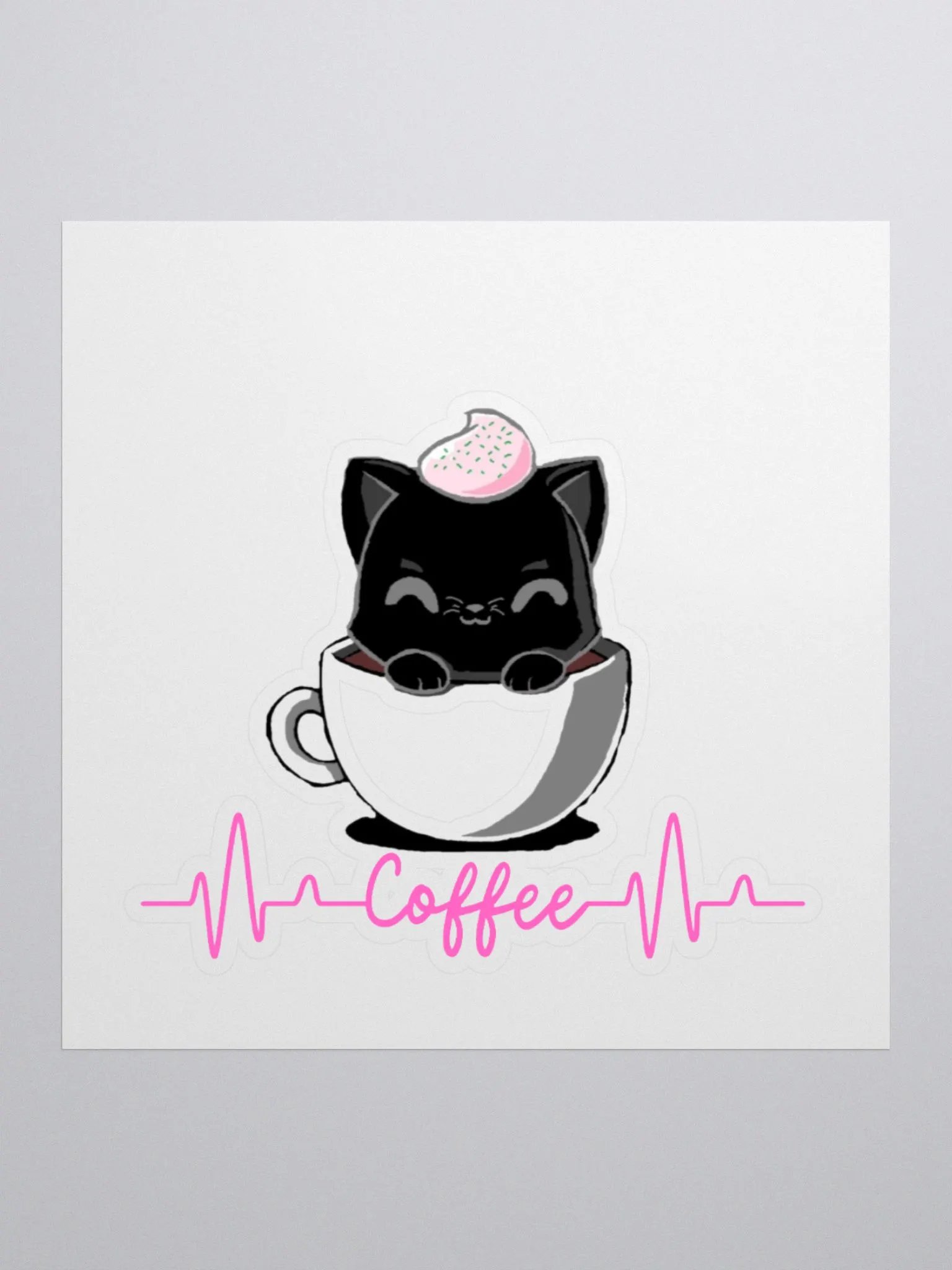 Coffee Cat Sticker product image (1)