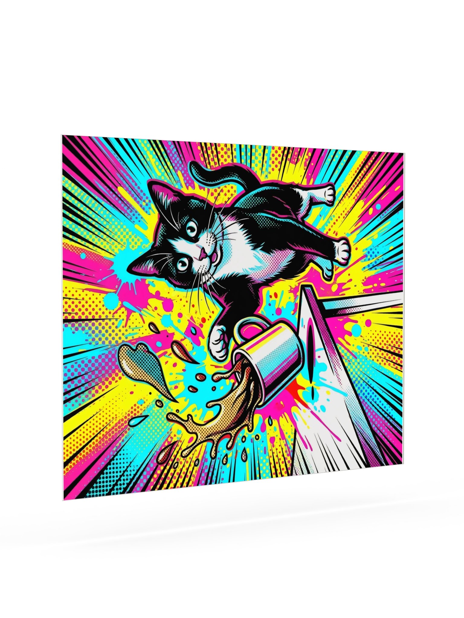 Coffee Push Cat Poster product image (21)