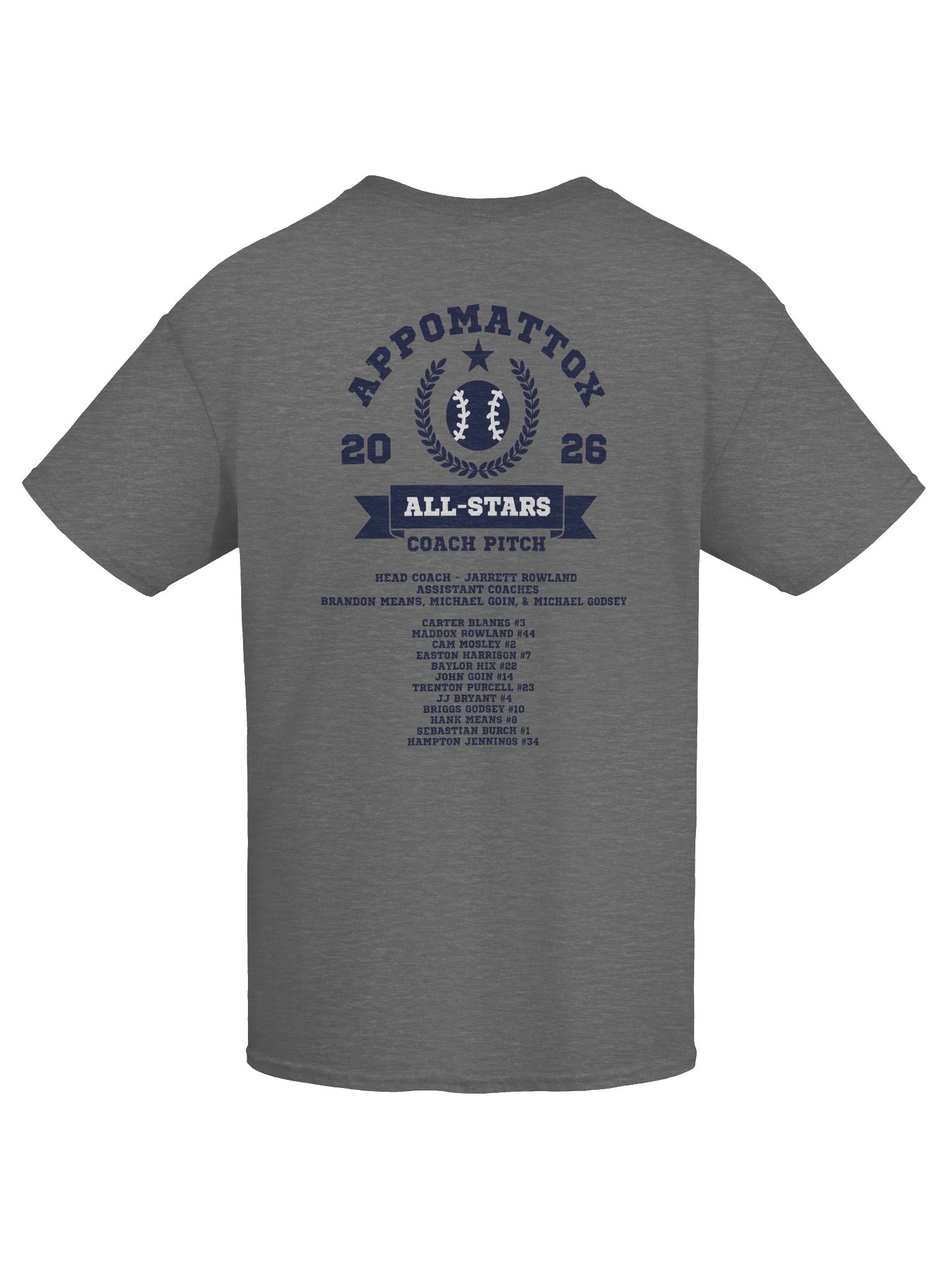 Appomattox All-Stars T-Shirt Coach Pitch Team product image (32)