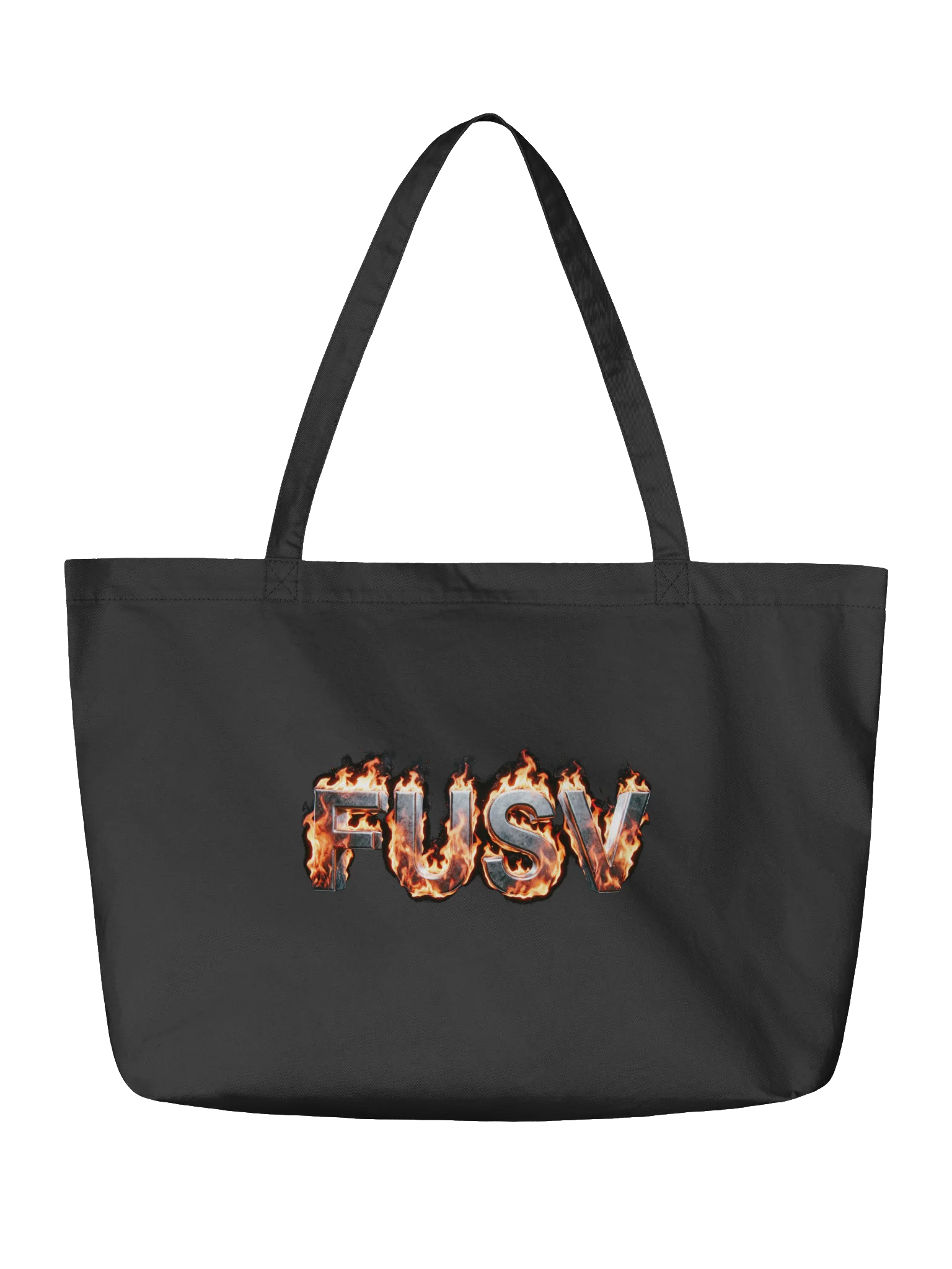 FUSV Flame Logo Organic Tote product image (3)