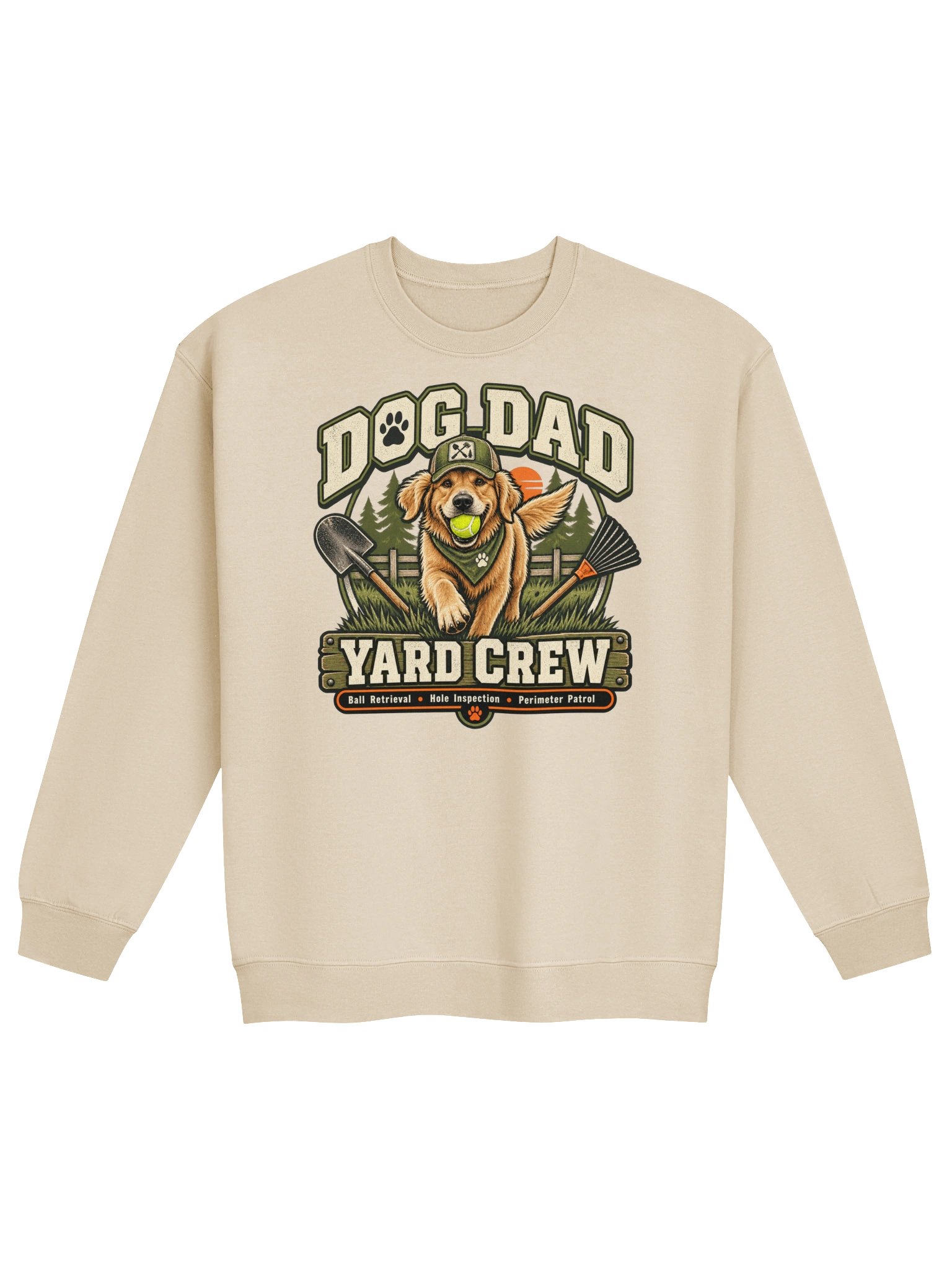 Dog Dad Yard Crew Crewneck Sweatshirt | Funny Dog Dad Gift product image (30)