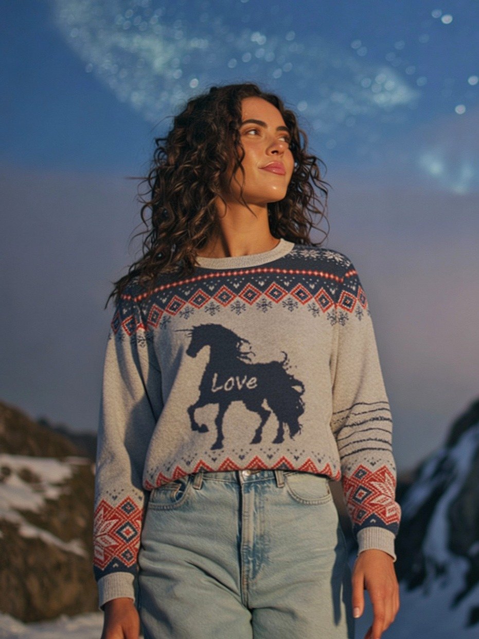Knitted Crewneck Sweater – Classic Fit | Love Holiday Edition 25 product image (1)