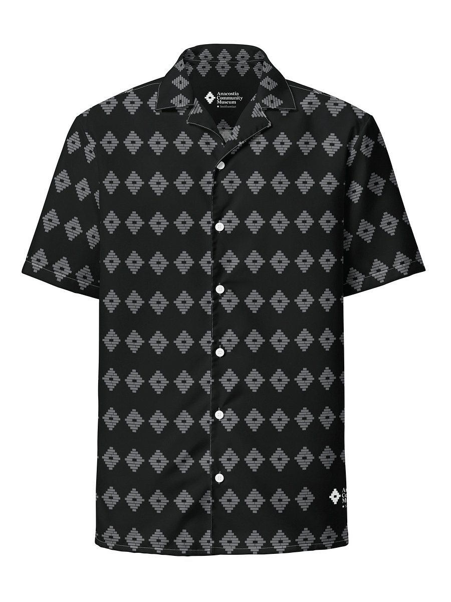 Anacostia Community Museum Button-Up Shirt (Black/Gray) Image 1