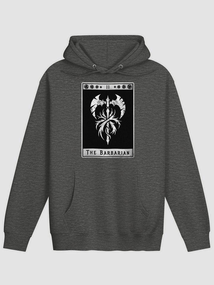 The Barbarian Hoodie – Grunge Tarot-Inspired Design product image (7)