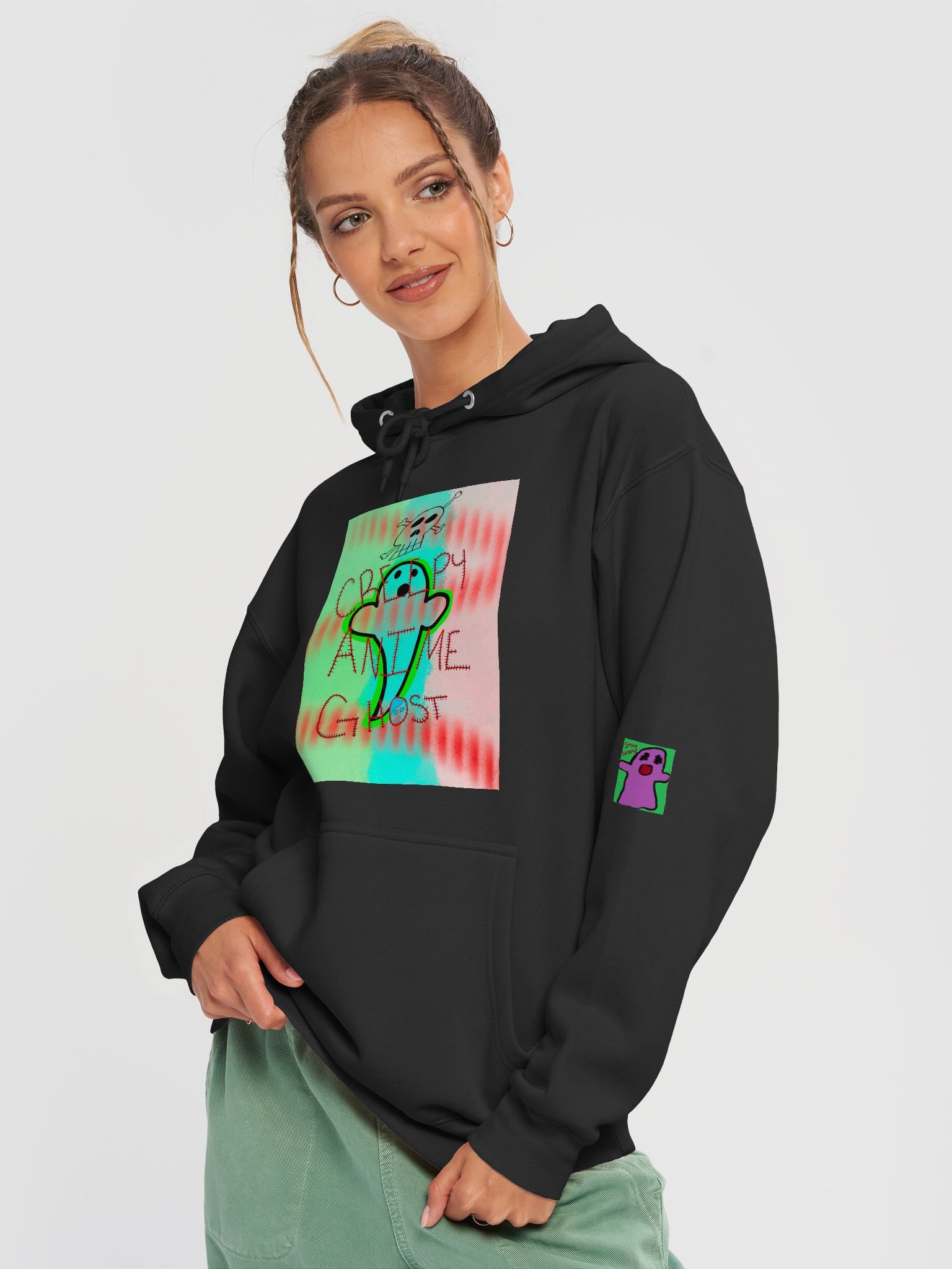 CreepyAnimeGhost sweater product image (3)