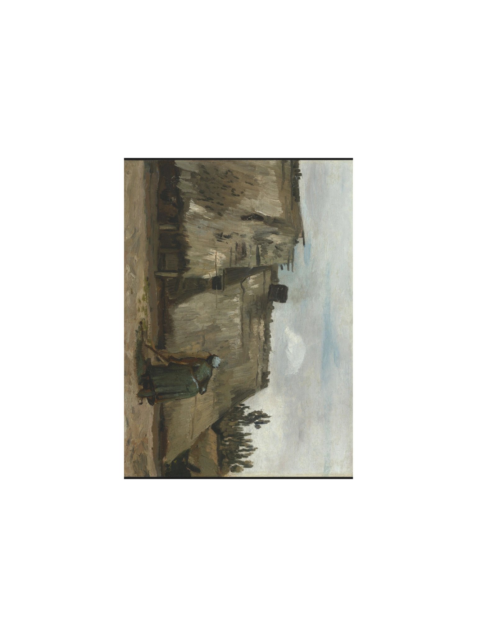 Van Gogh, A Peasant Woman Digging in Front of Her Cottage — Fine-Art Poster product image (2)