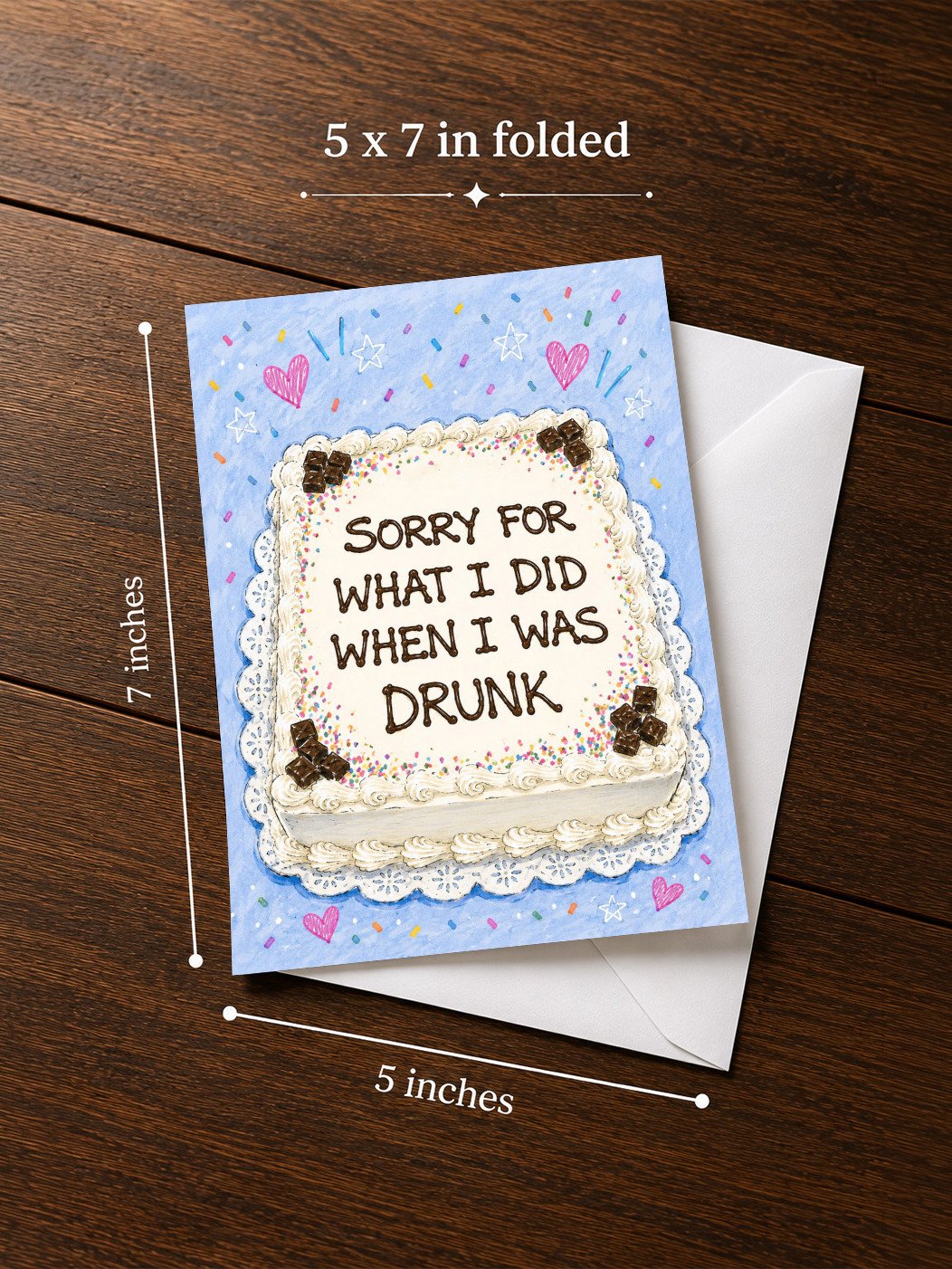 Sorry for What I Did When I Was Drunk Greeting Card product image (2)