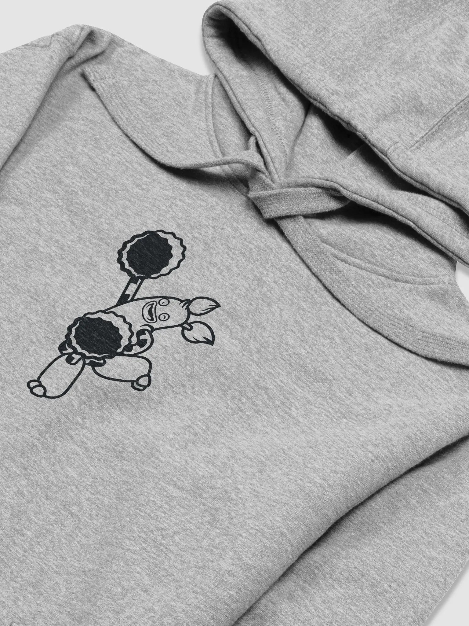 PomPom Single Color (Black on Light) Hoodie product image (3)