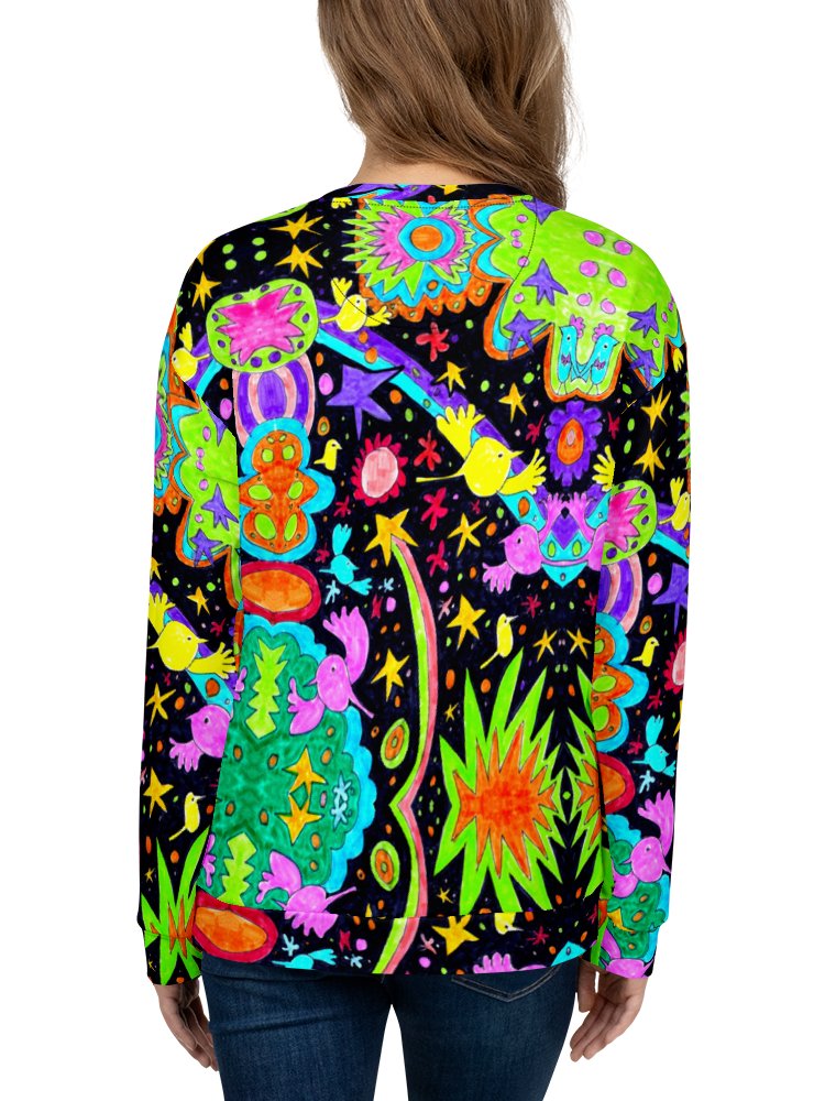 Abstract Cosmic Doodle Art Unisex Recycled Sweatshirt product image (11)