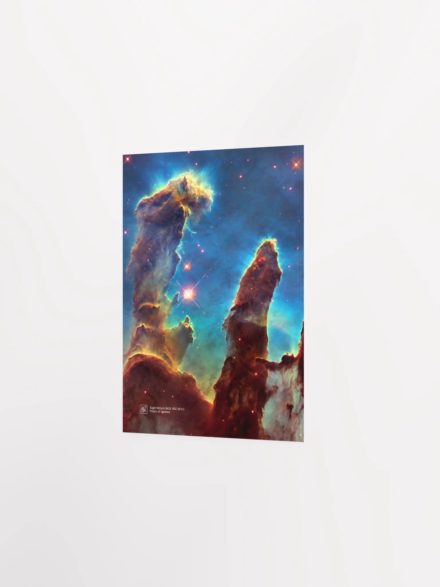 The Pillars of Creation. Eagle Nebula (M16, NGC 6611), NASA Hubble Space Telescope — Hi-Res Space poster, science poster, space photo product image (9)