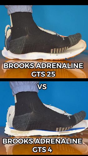 Brooks Adrenaline GTS 25 Vs Adrenaline GTS 4. 

#brooksshoes #brookssneakers #brooksadrenaline #sneakers #sneaker @brooksrunning
