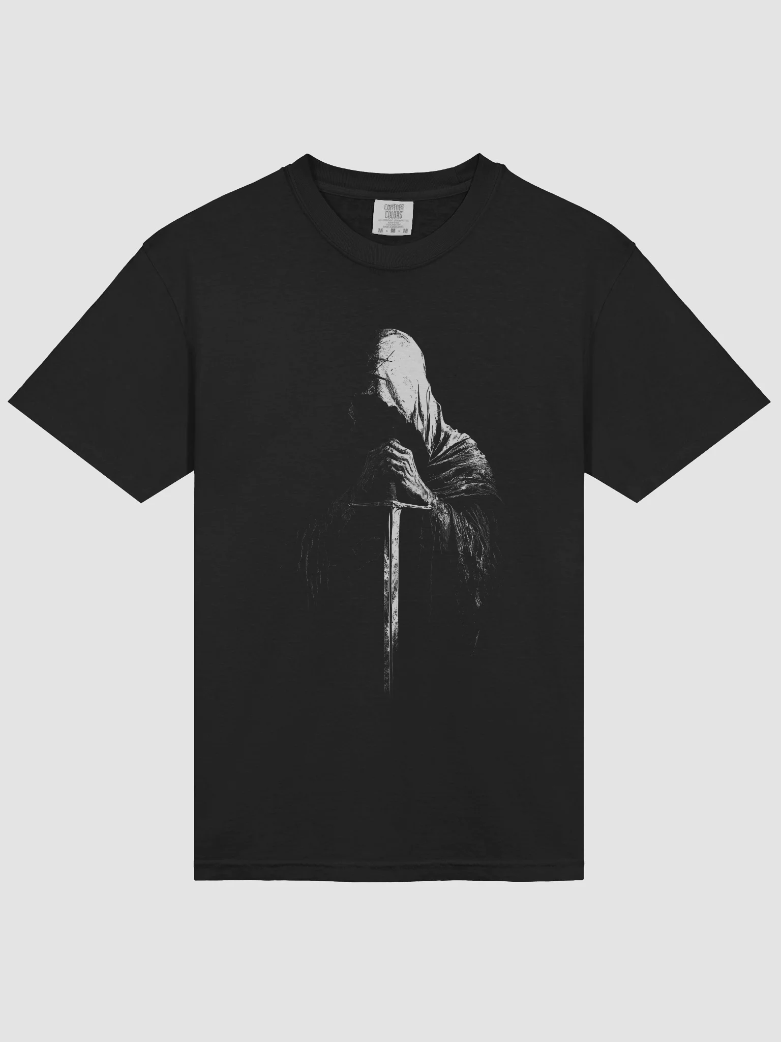 Hooded Dagger Saint Black Short-Sleeve Graphic T-Shirt product image (3)