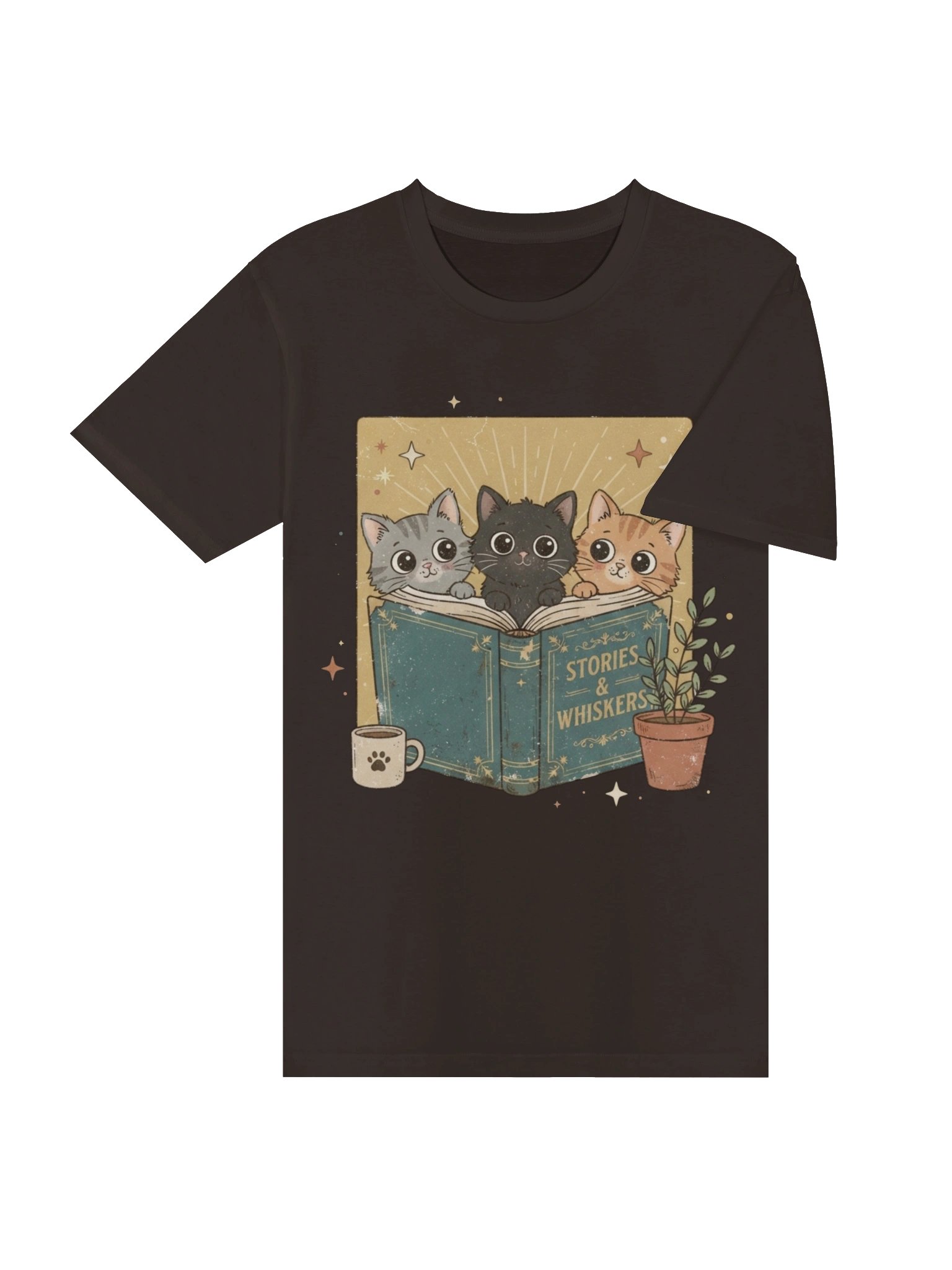Vintage Cats Reading Book T-Shirt product image (4)
