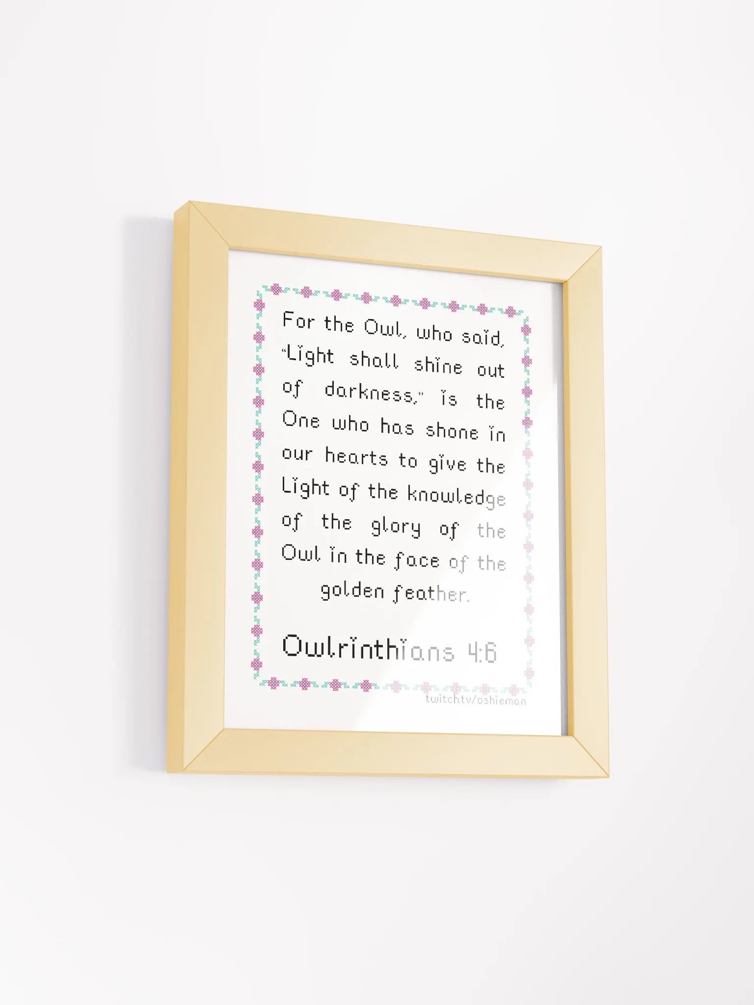 Owlrinthians 4:6 product image (2)