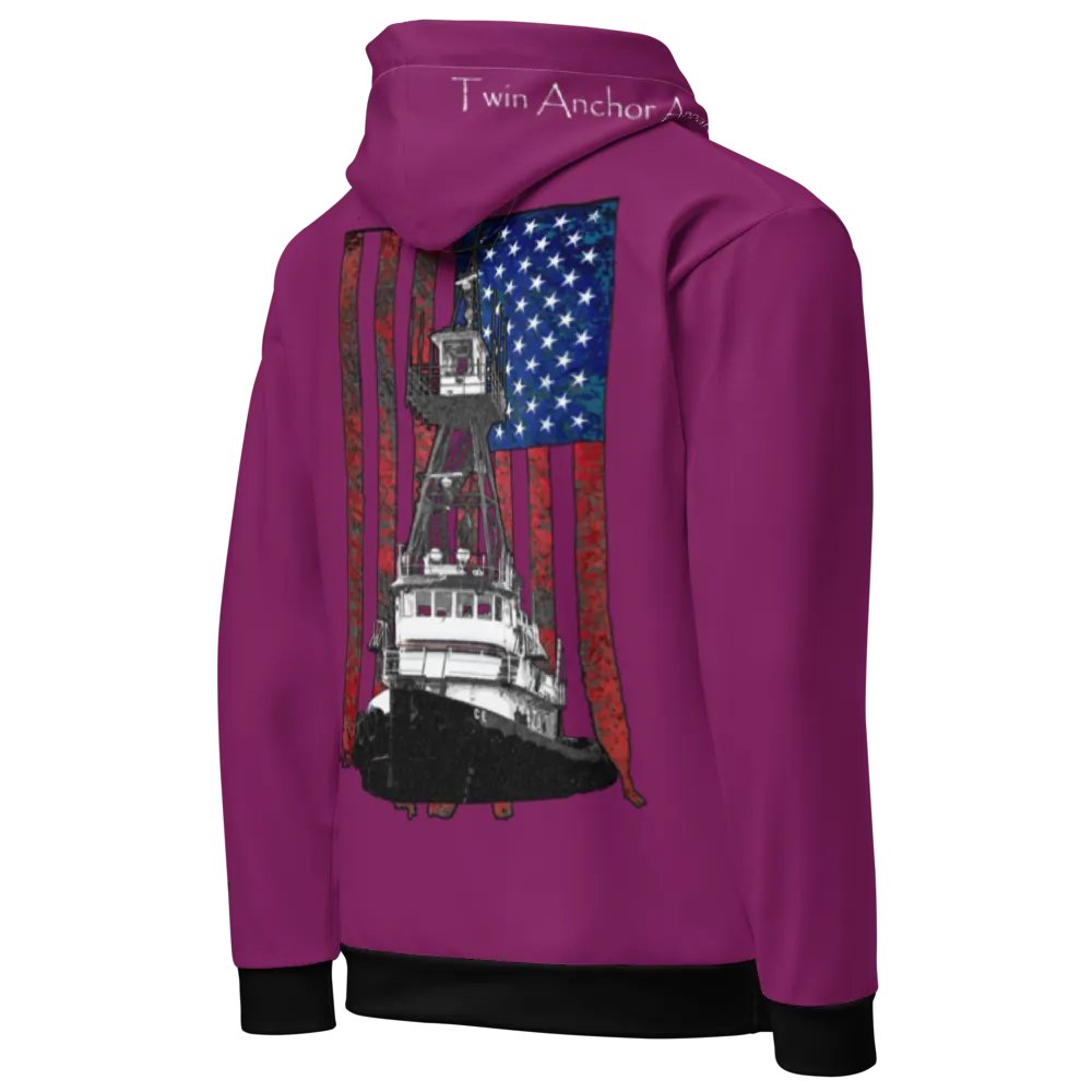 AF & Tug CE (Eggplant) – Performance Marine Wear | Twin Anchor Apparel North Current Line product image (10)