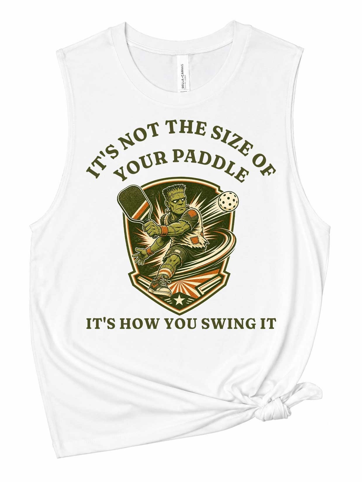 Its Not the Size of Your Paddle Pickleball Tank Top Funny Player Gift product image (1)