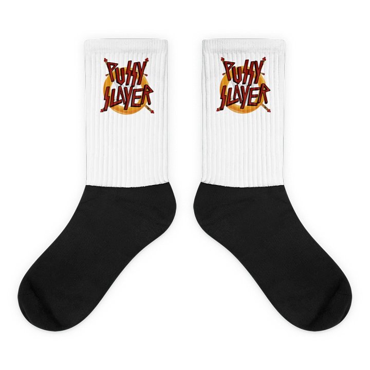 PUSSY SLAYER BLACK FOOT SOCKS product image (1)