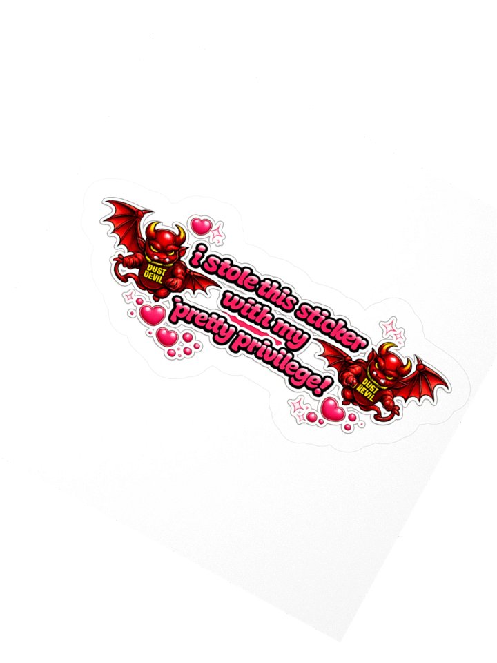 Pretty Privilege 3" x 3" sticker product image (2)