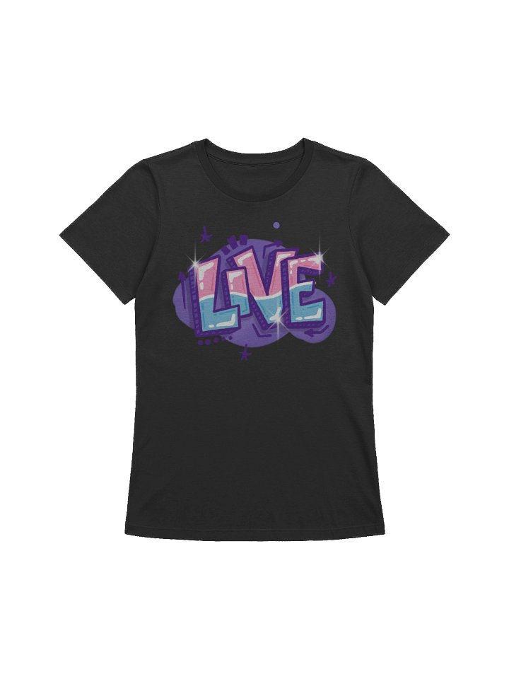 "LIVE" - Kawaiifiti Style - Women's Relaxed-fit T-Shirt (Dark) product image (2)