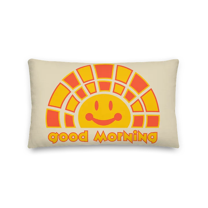 Hello Sunshine Colorful Throw Pillow 2 (Ecru) product image (2)