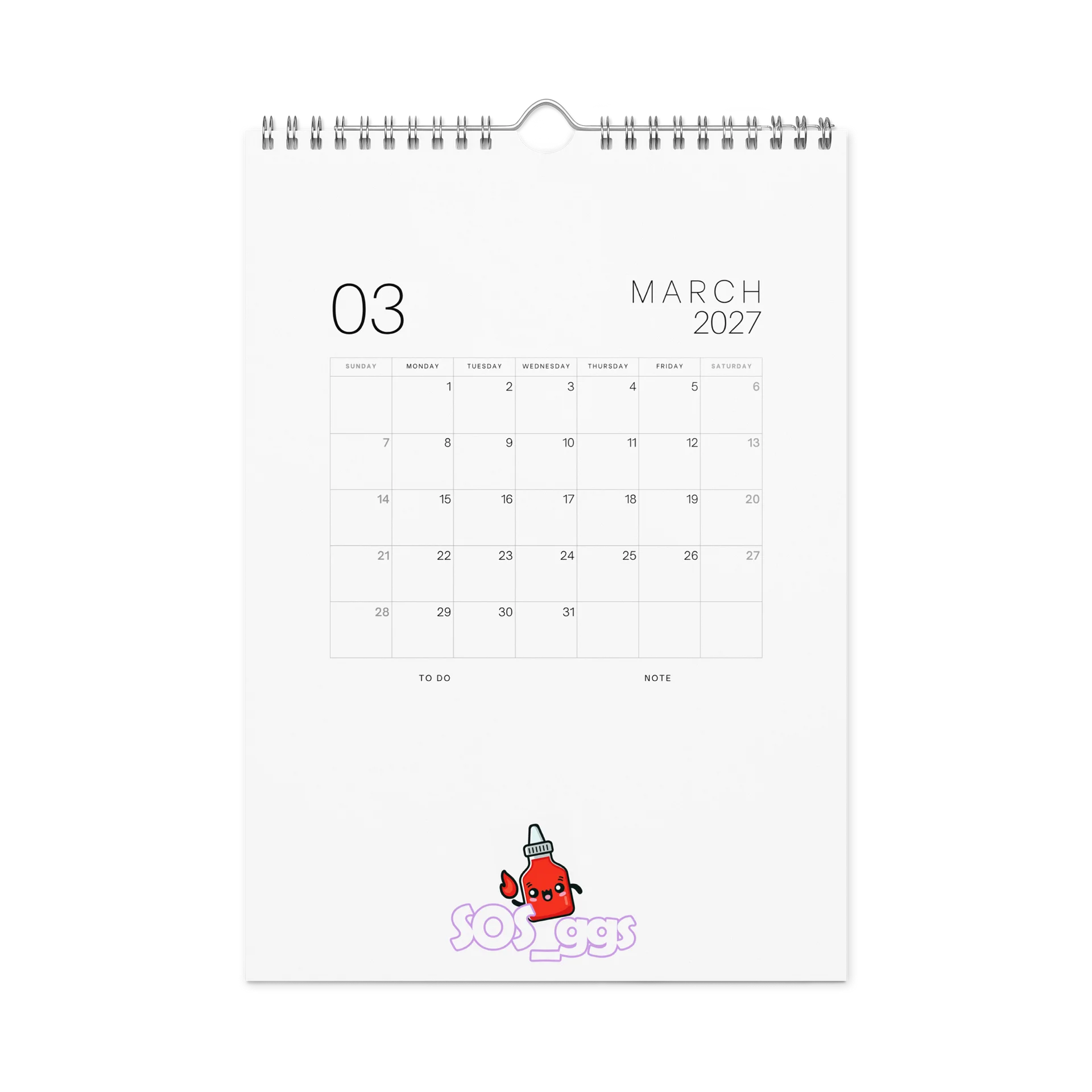 WidowGang Calendar product image (9)