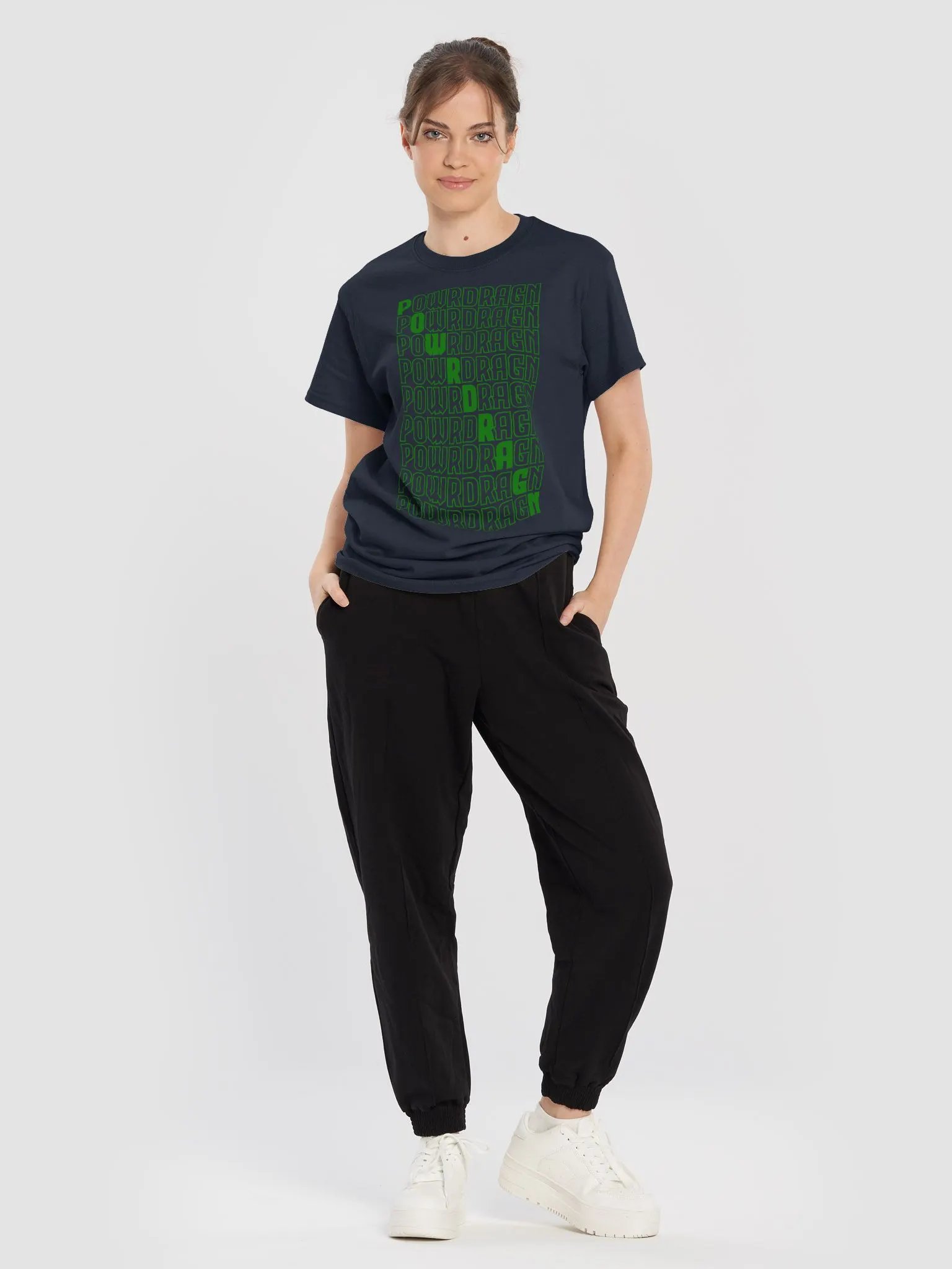 PowrDragn Matrix Letters Tee product image (1)