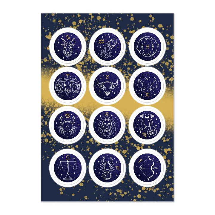 Zodiac Sticker Sheet (#2) product image (1)