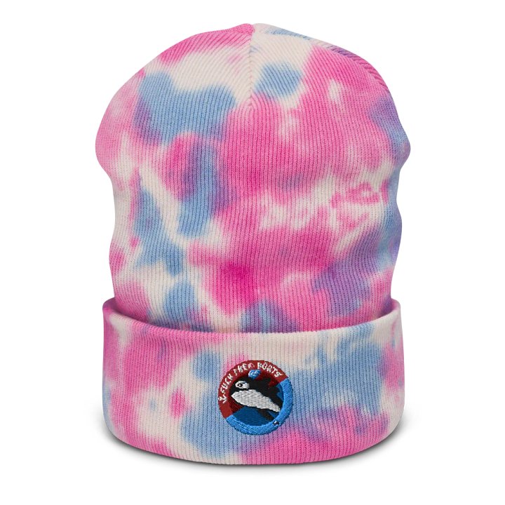 Fuck Them Boats Tie Dye Beanie product image (3)