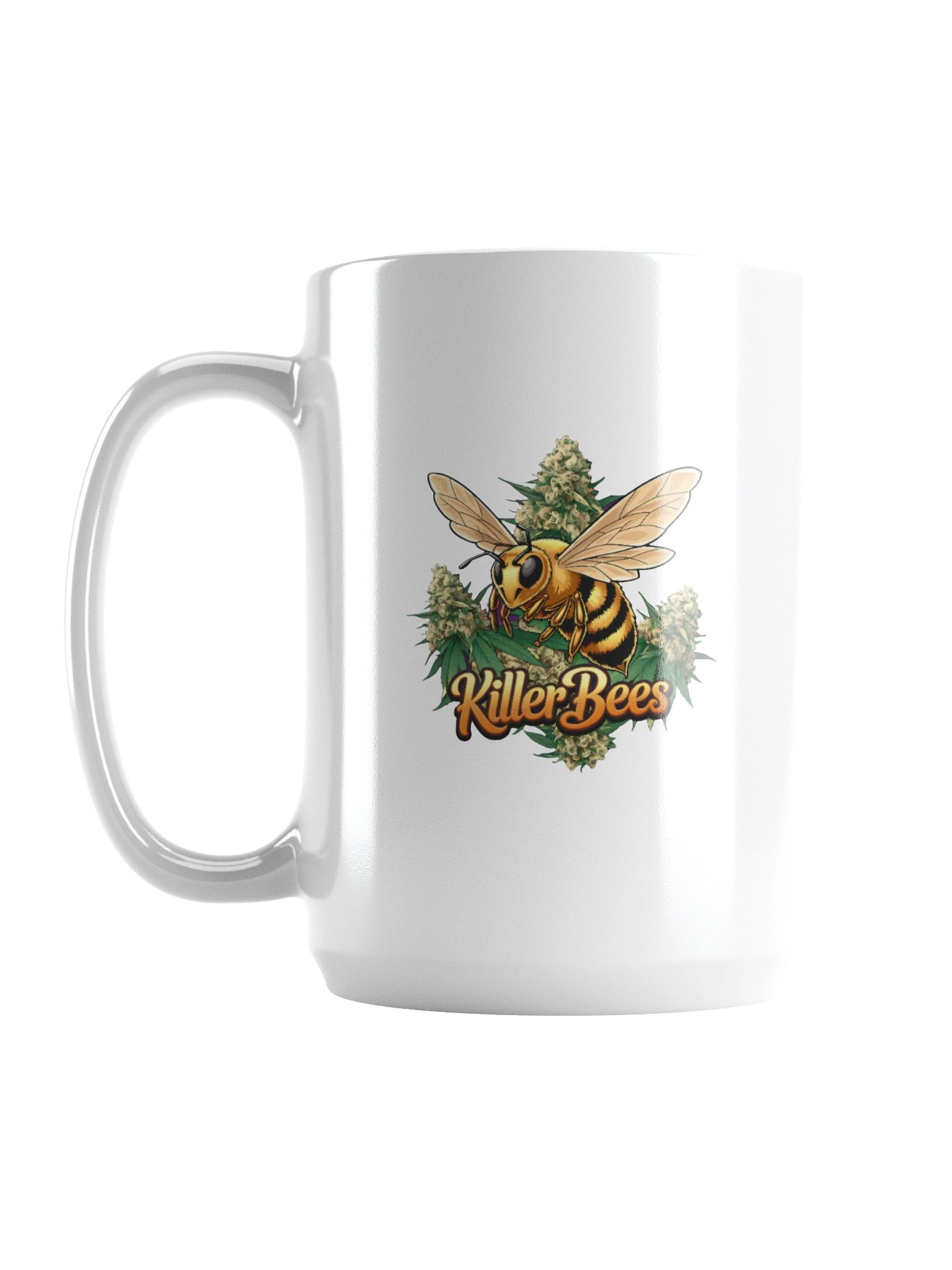 Cannabis Strain- Killer Bees Buzz - Design | 15oz White Glossy Coffee Mug product image (1)