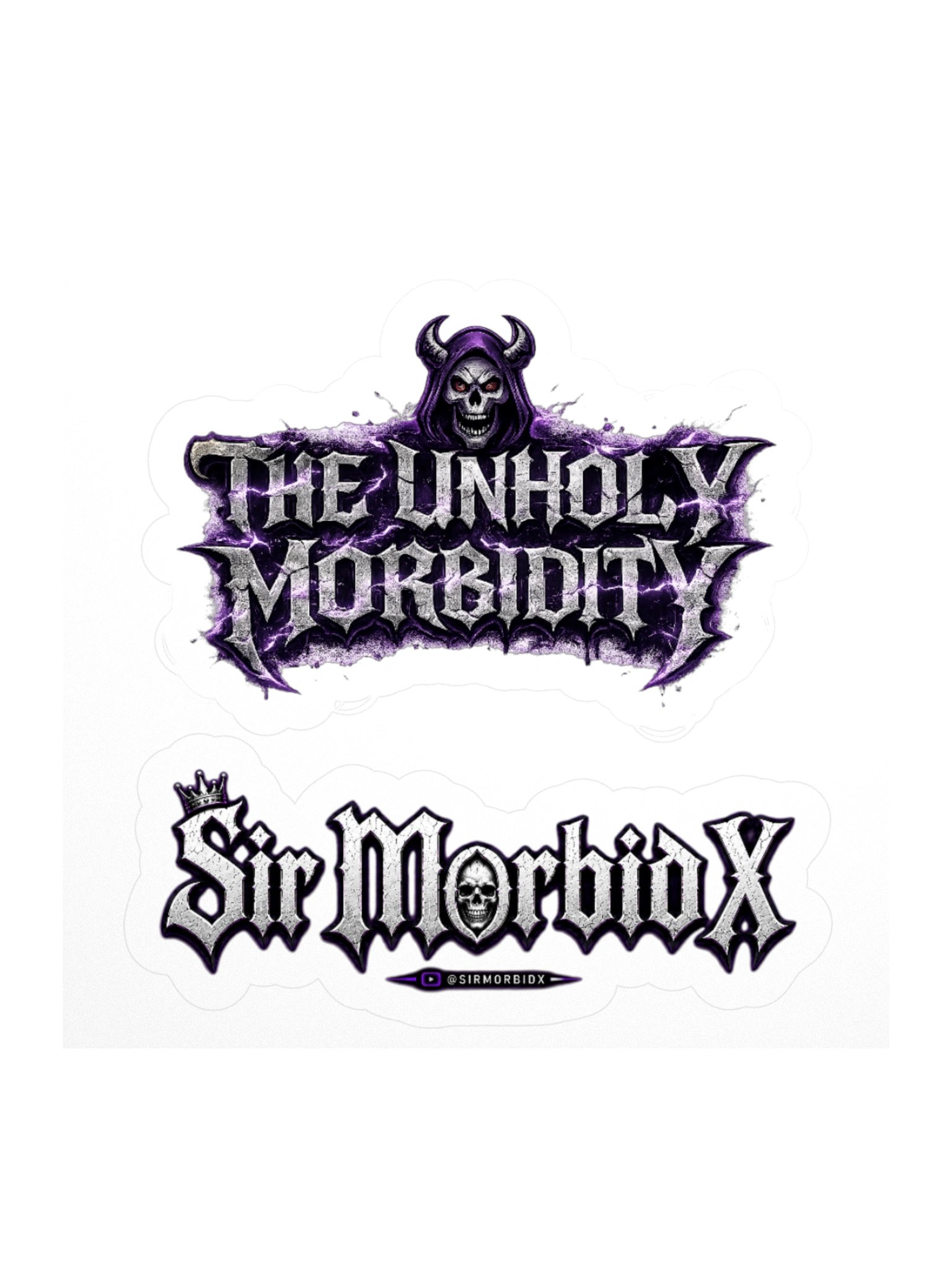 ''The Unholy Morbidity" Kiss Cut Stickers product image (1)