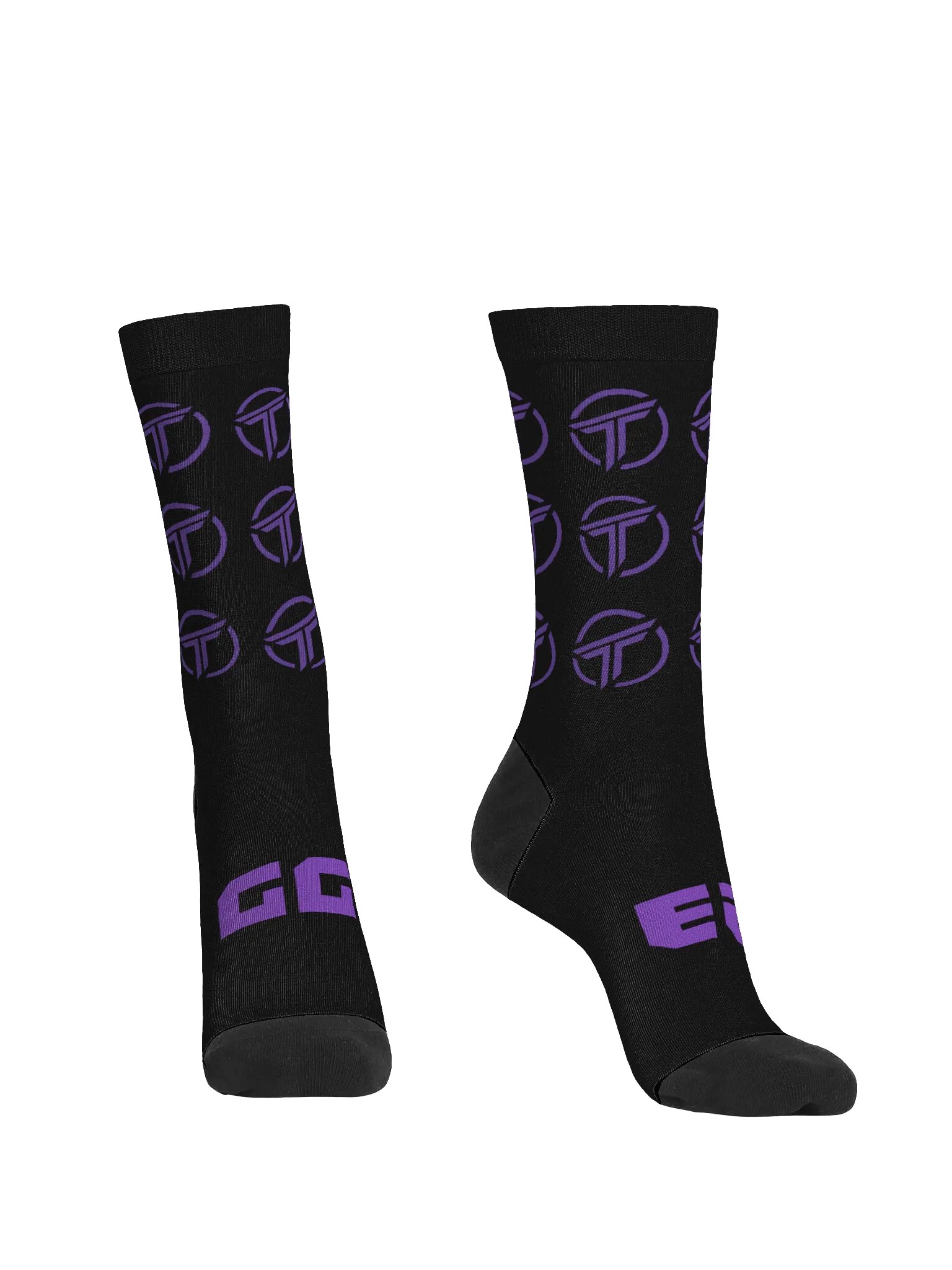 Eco-Friendly Purple Logo Crew Socks product image (1)