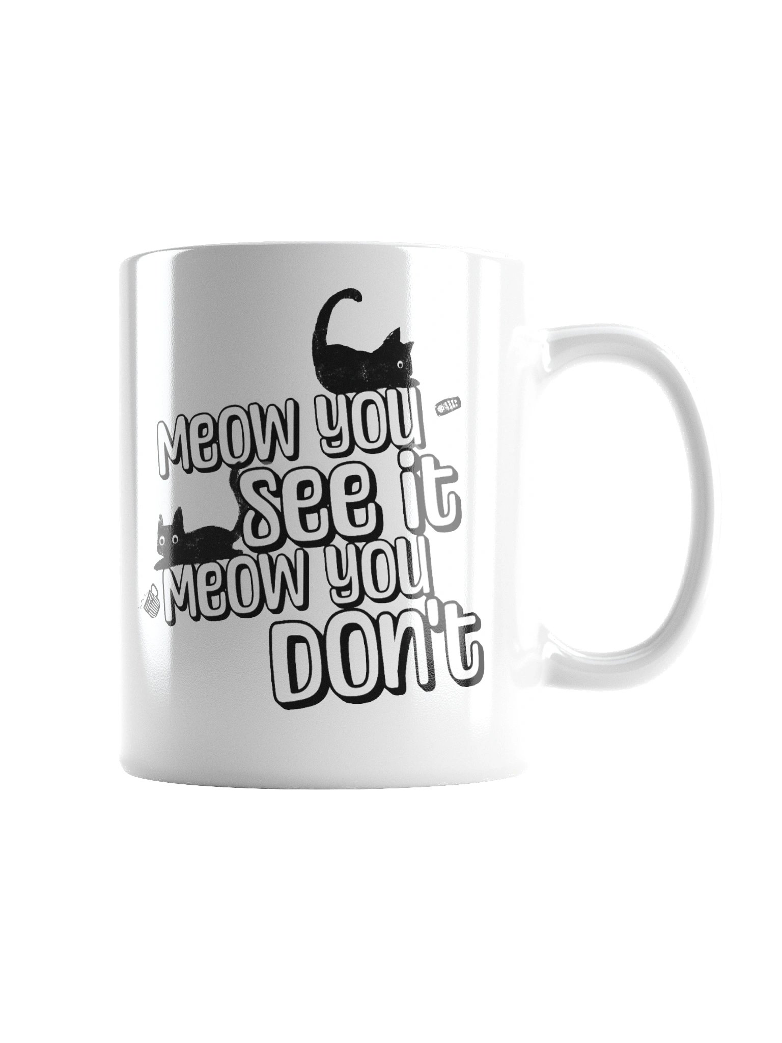 “Meow You See It, Meow You Don’t” Cat Mug product image (3)