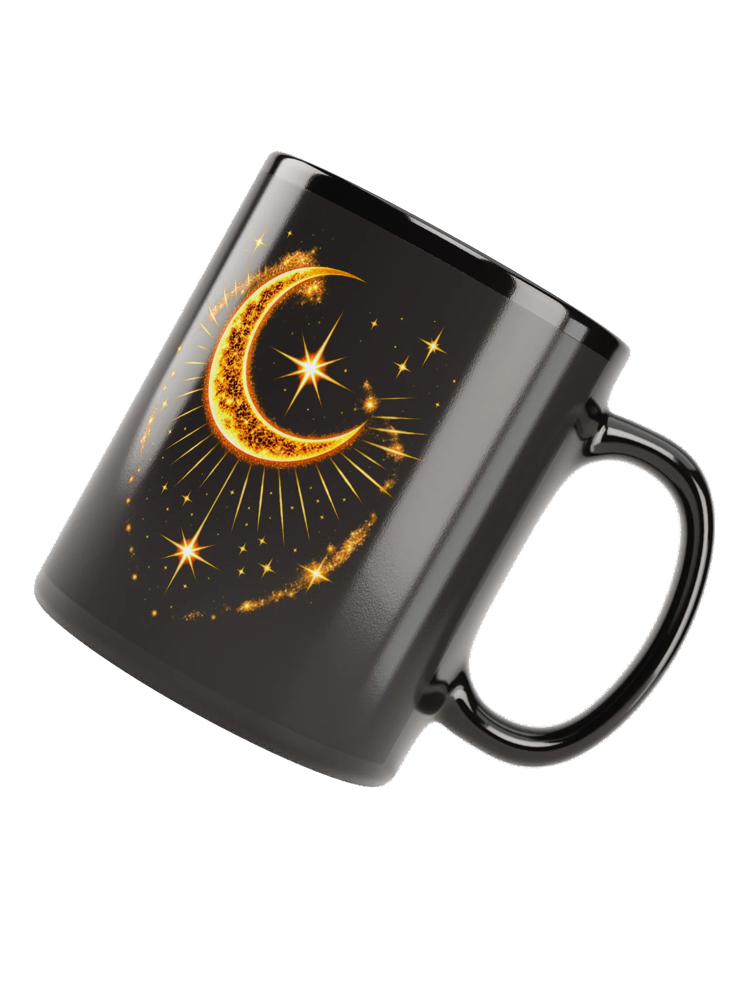 Celestial Moon Ritual Mug - Gold Crescent Mug product image (11)