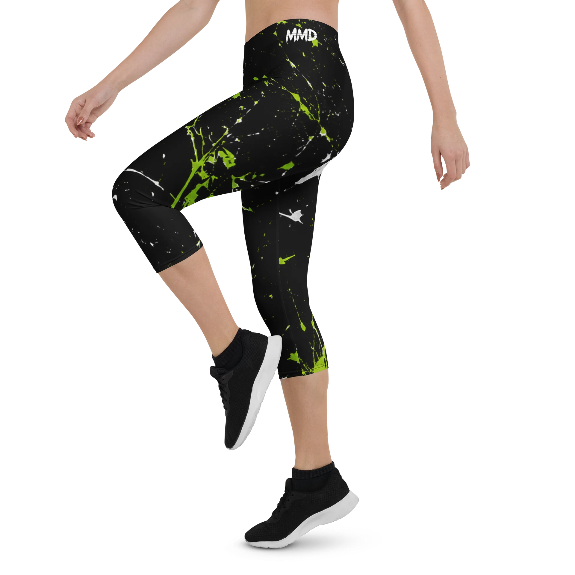 Neon Splatter Capri Leggings product image (3)