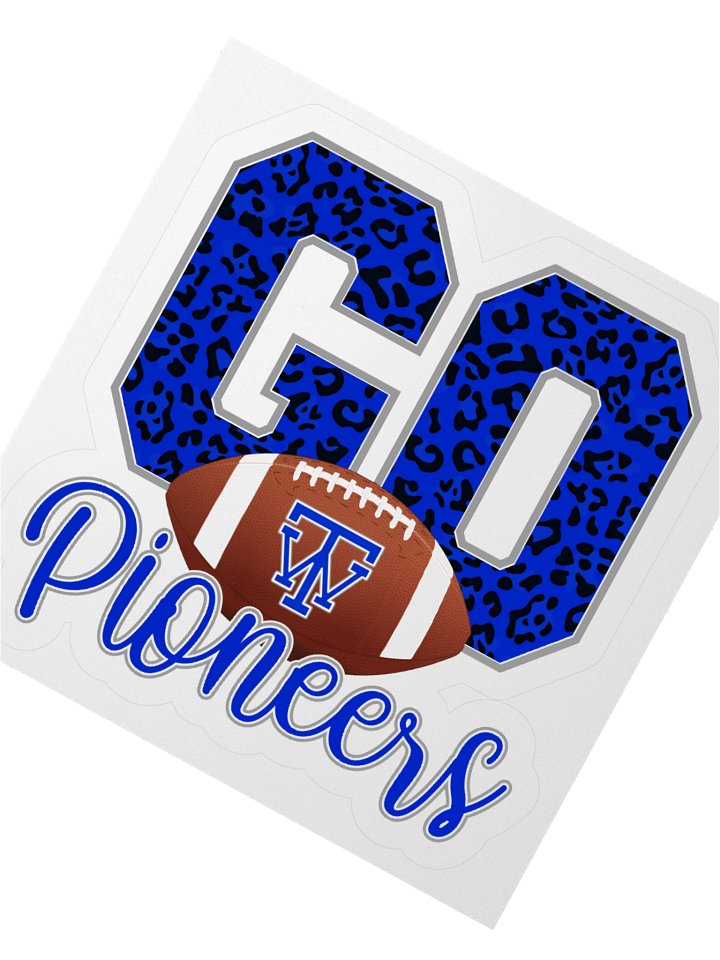 TW Pioneers Football Leopard Sticker product image (2)